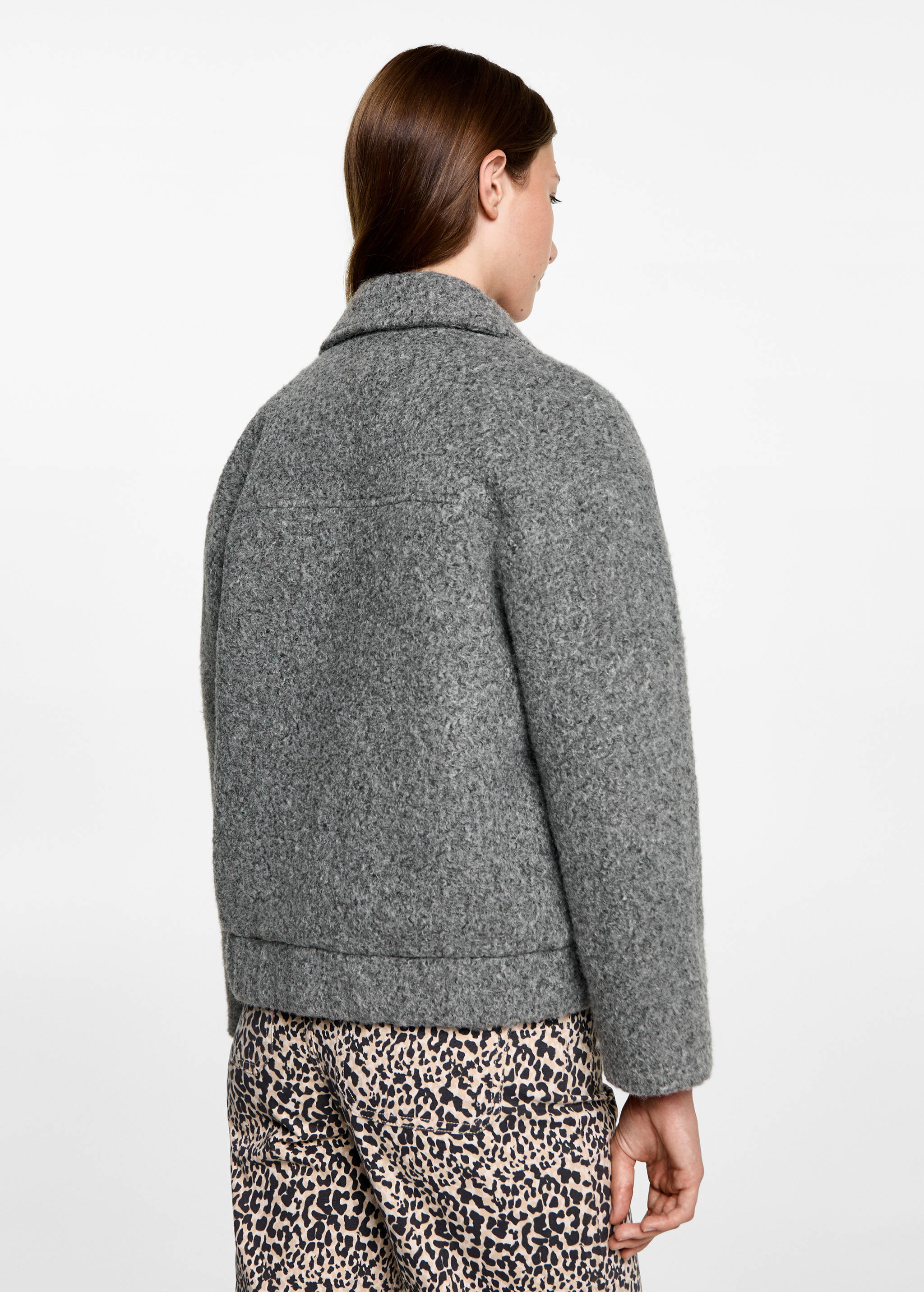 Бомбер букле - Обратная сторона изделия