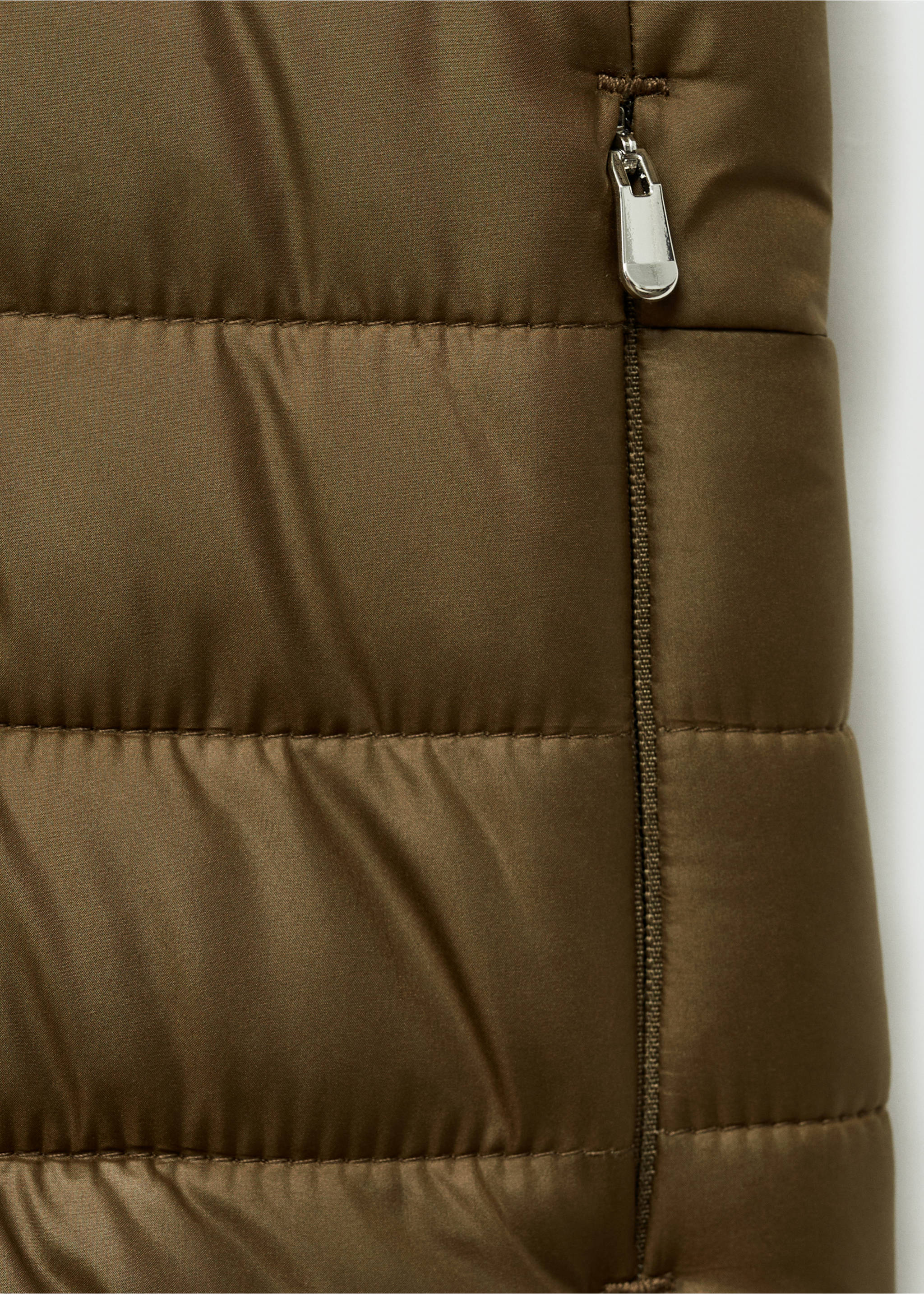 Cepli kapitone anorak - Ürün detayı 0, Haki Renk. Ref: 77015636-00.