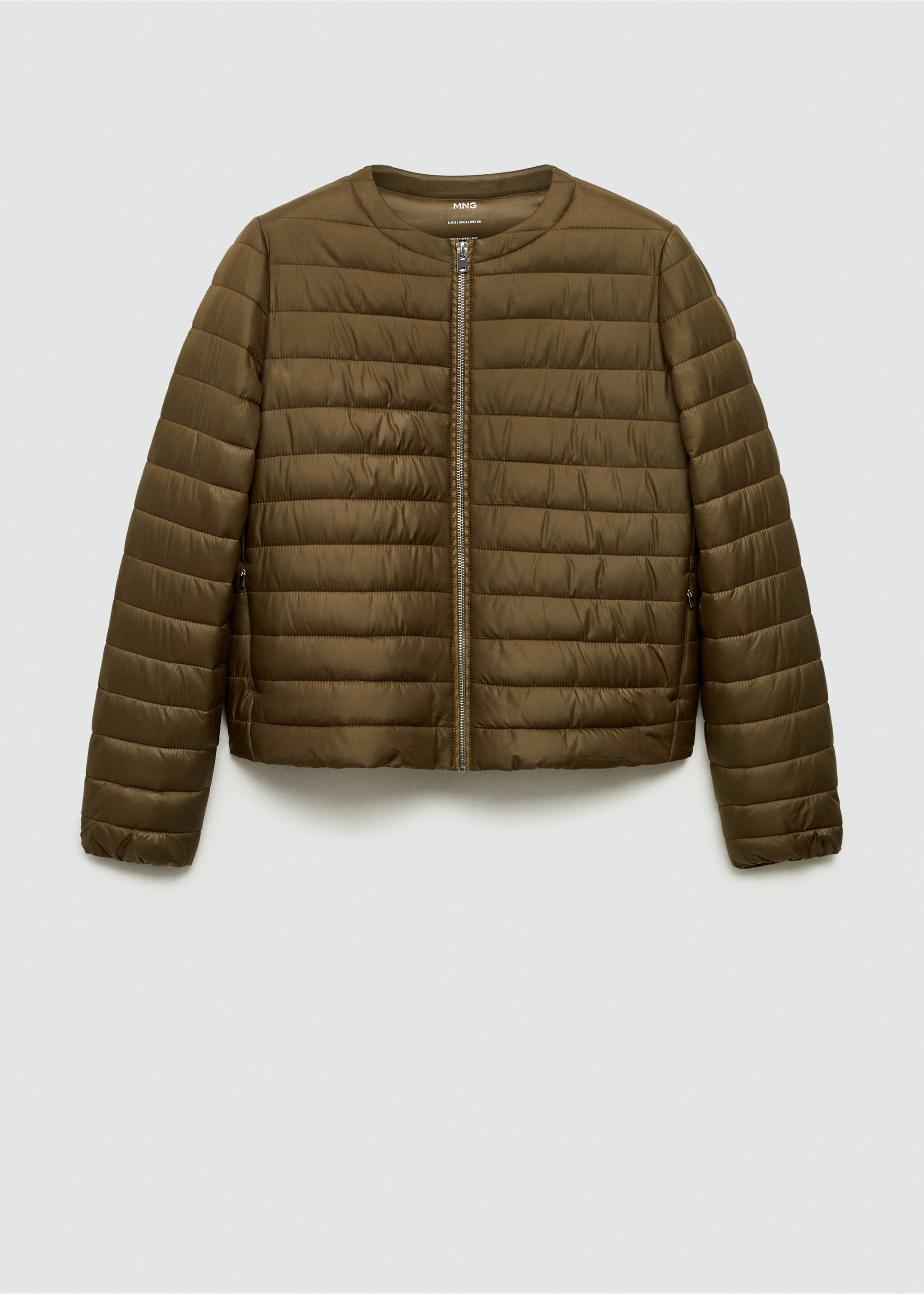 Cepli kapitone anorak - Modelsiz ürün, Haki Renk. Ref: 77015636-00.