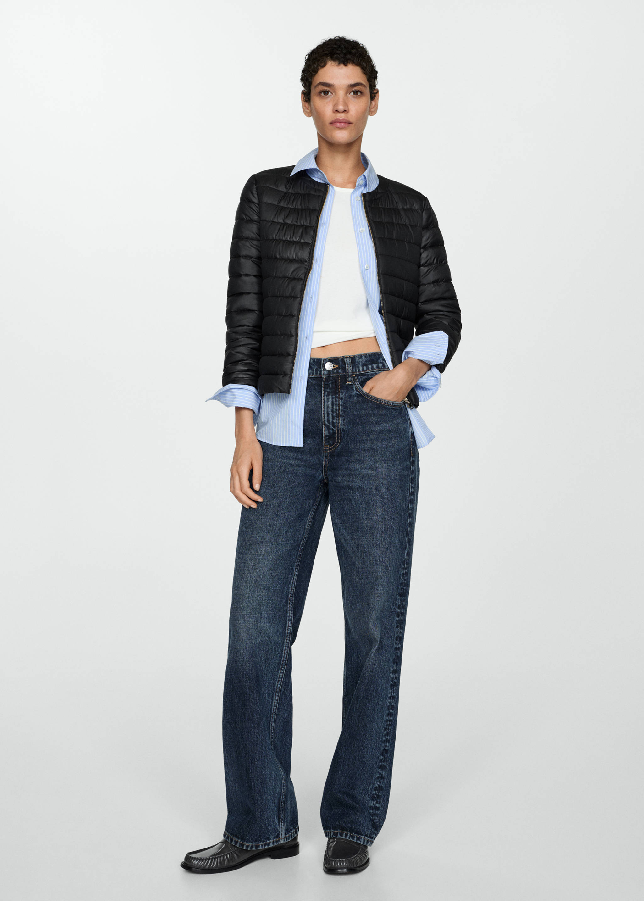 Pocket quilted jacket - General plane