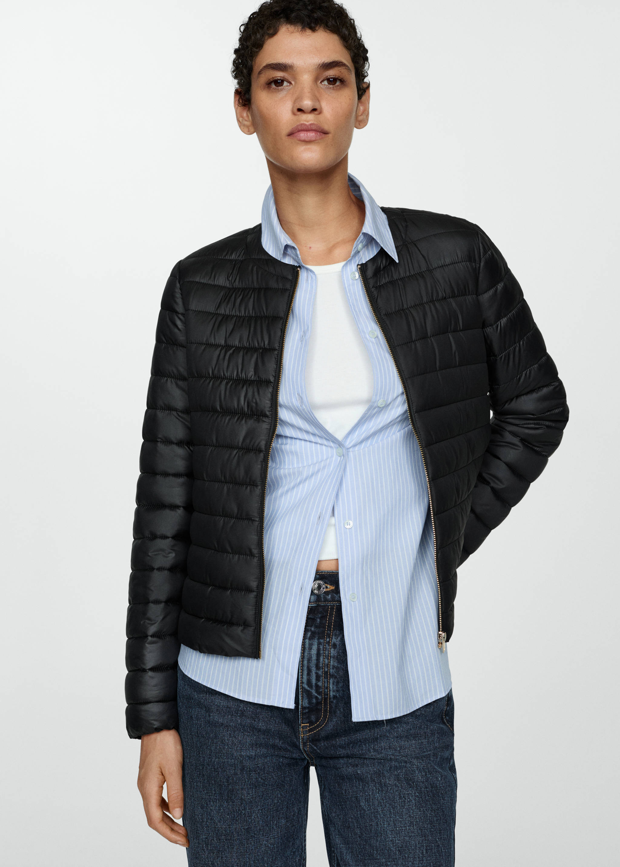 Pocket quilted jacket - Medium plane