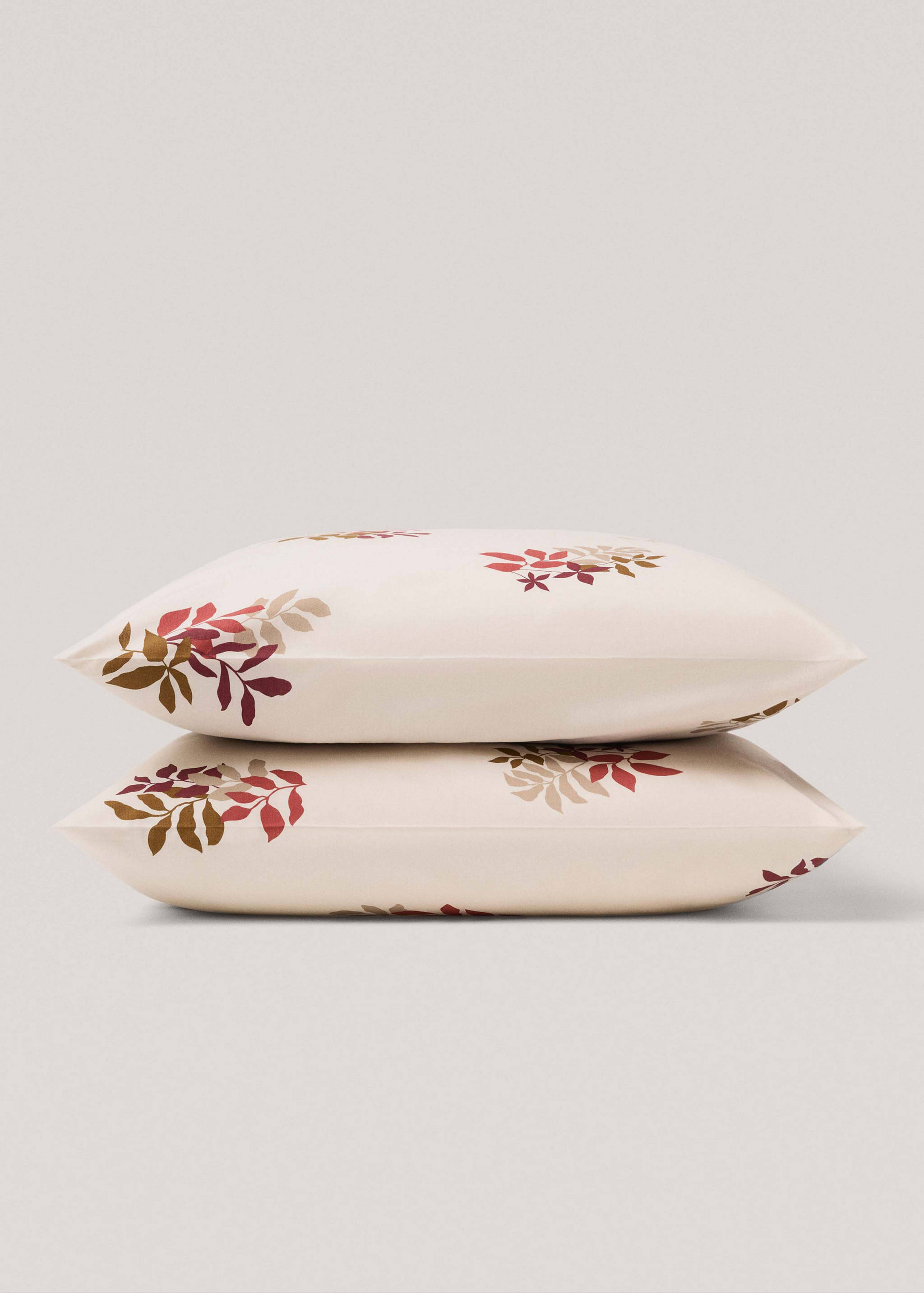 100% cotton floral pillowcase 60x60cm - Details of the article 1