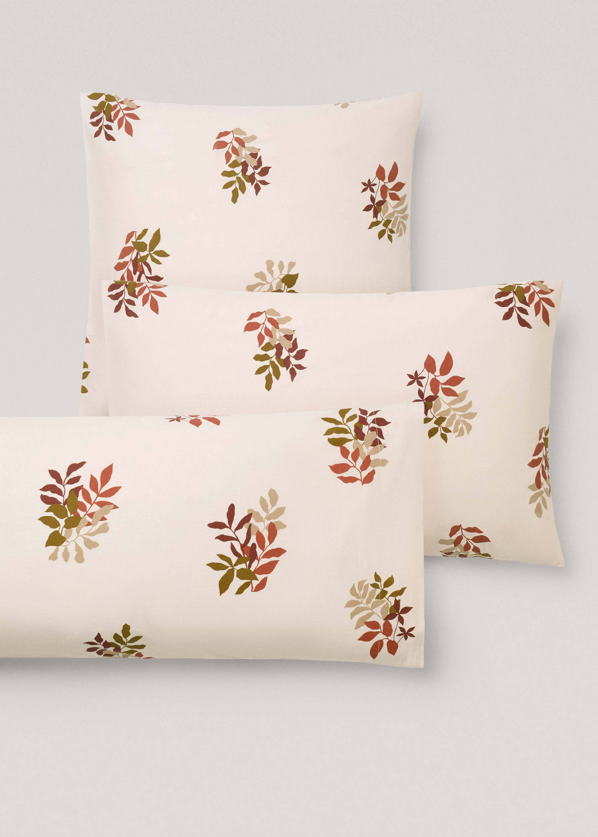 100% cotton floral pillowcase 60x60cm - Details of the article 4