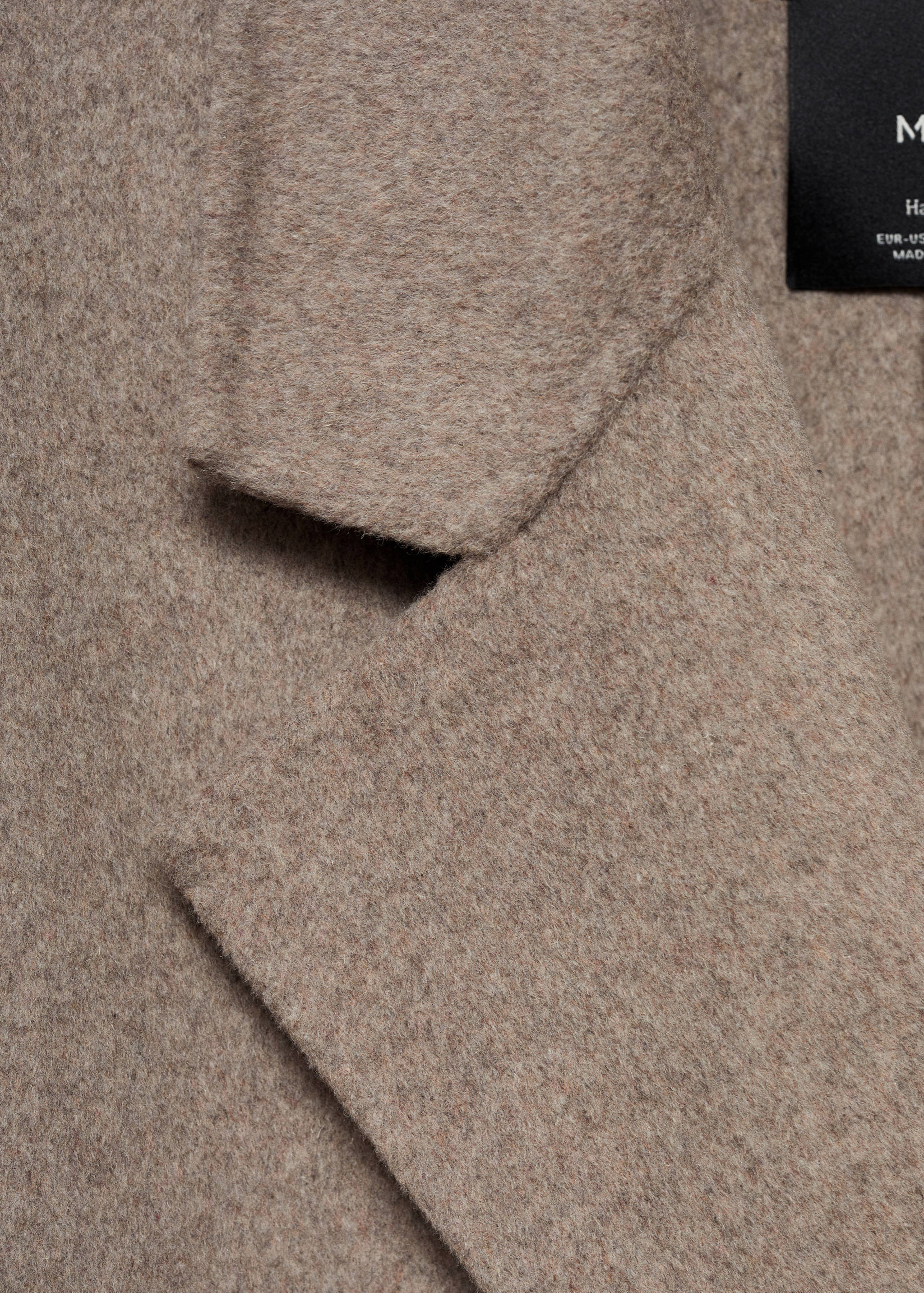 Wollen handmade oversized jas - Detail van het artikel 8