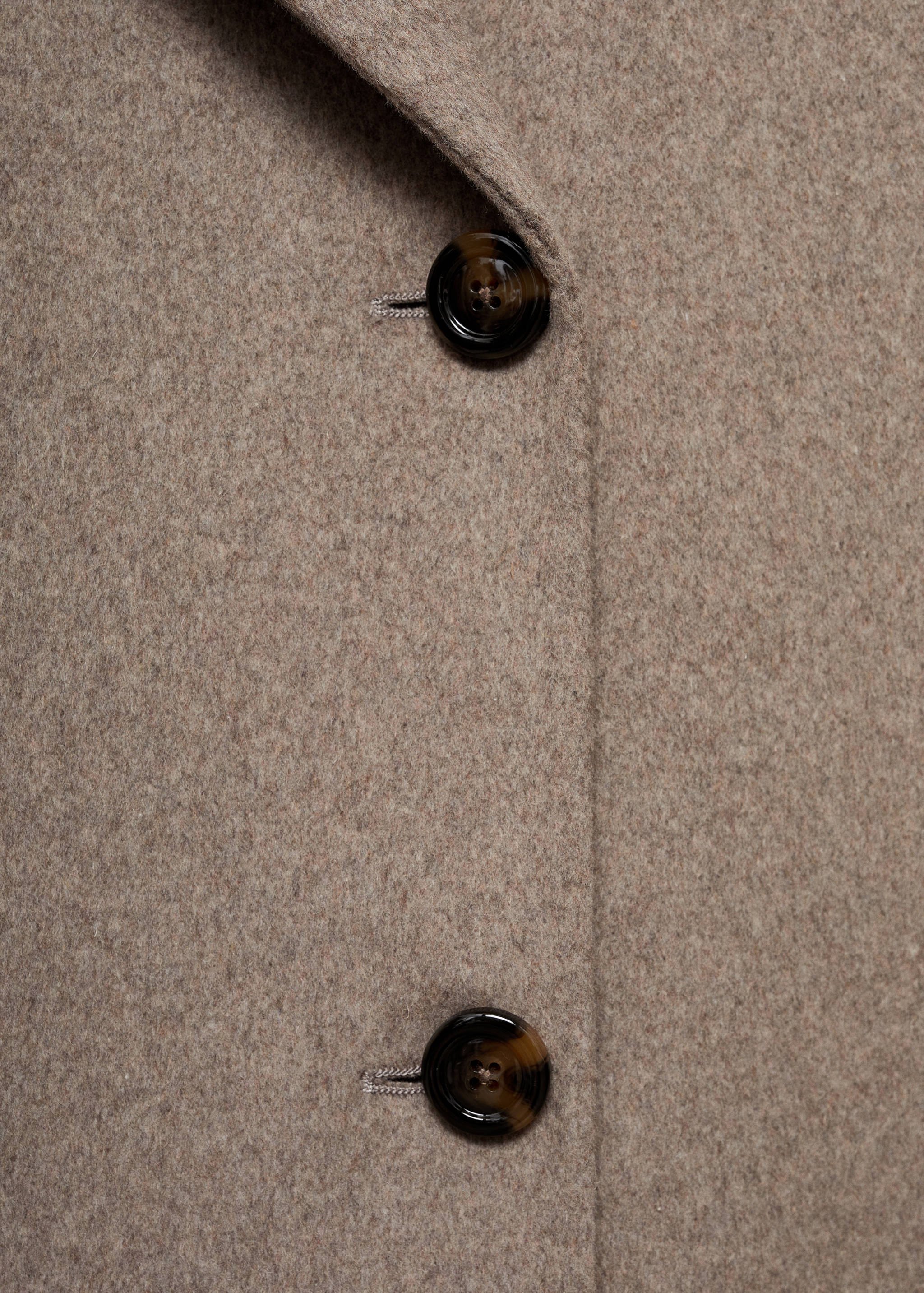 Wollen handmade oversized jas - Detail van het artikel 0