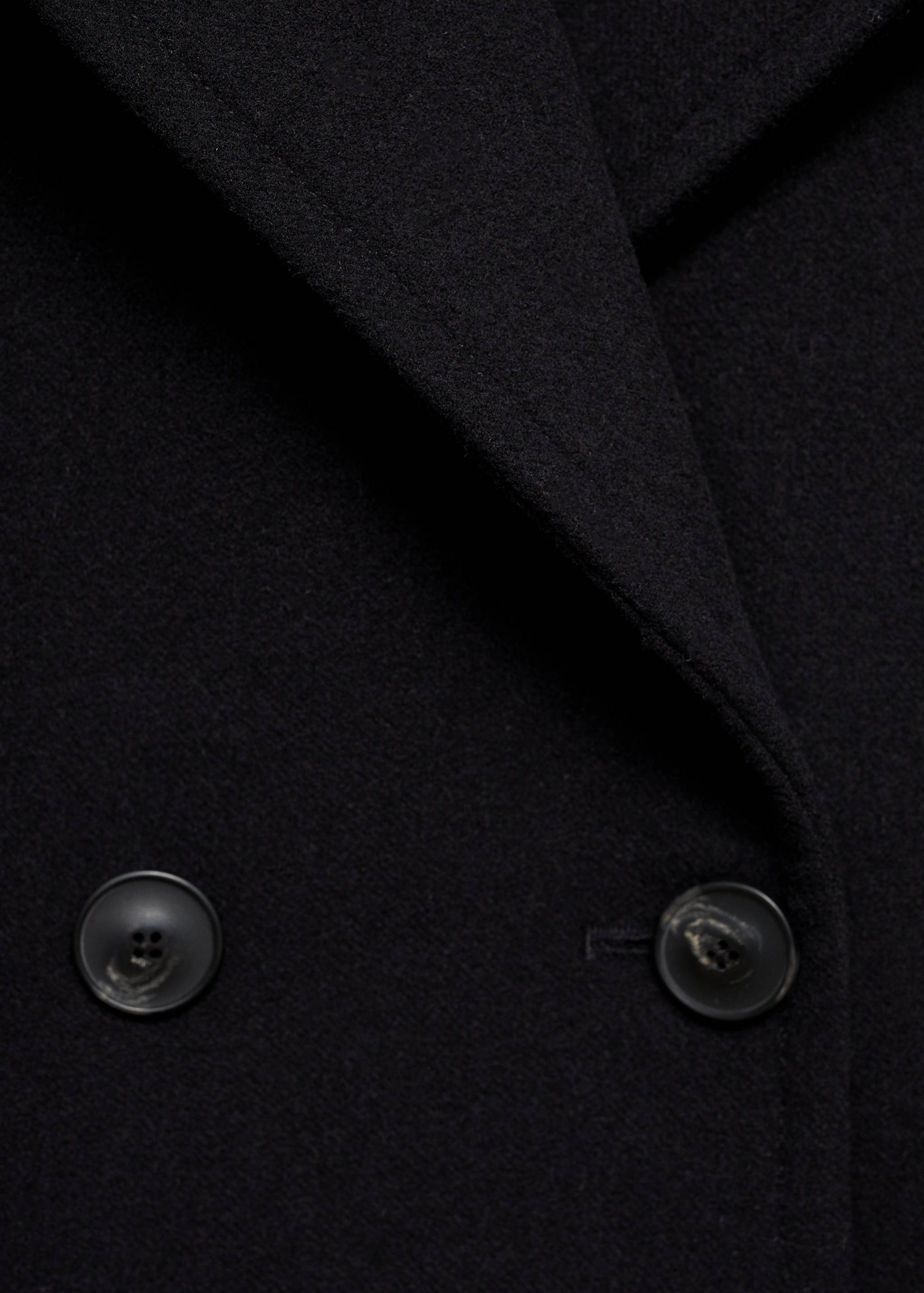 Double-breasted wool coat - Details of the article 0
