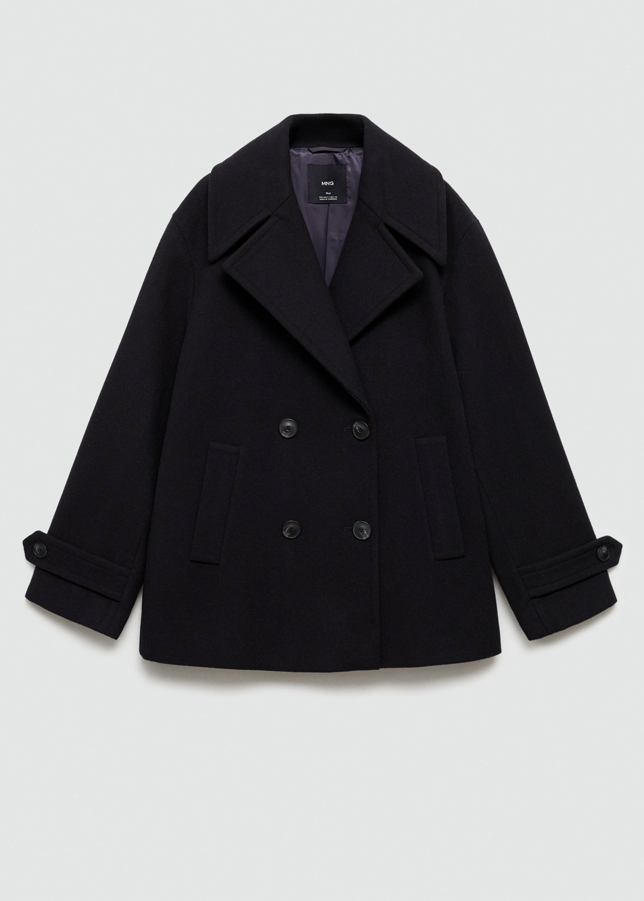 Double-breasted wool coat - Article without model