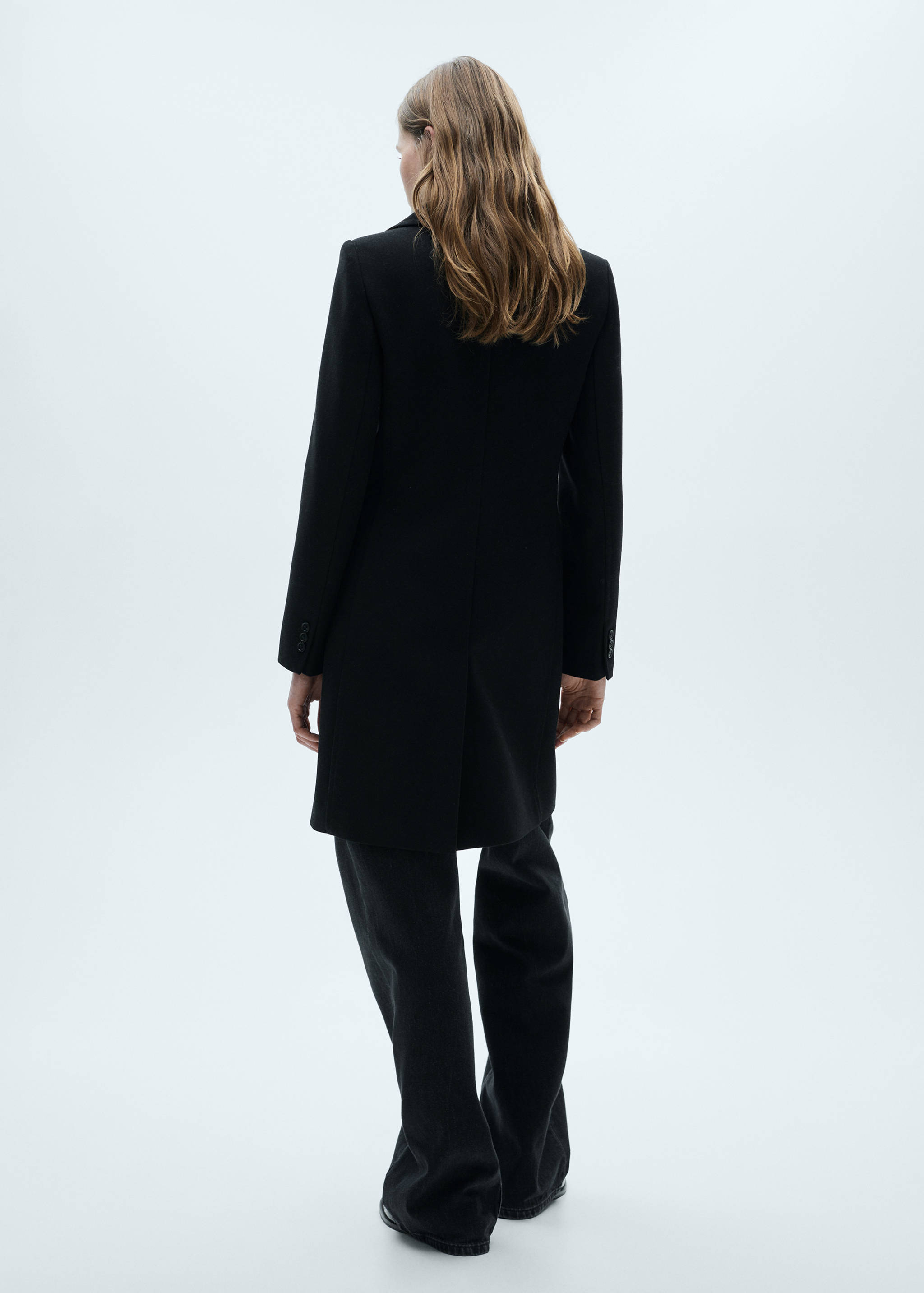 Double-breasted wool coat - Reverse of the article