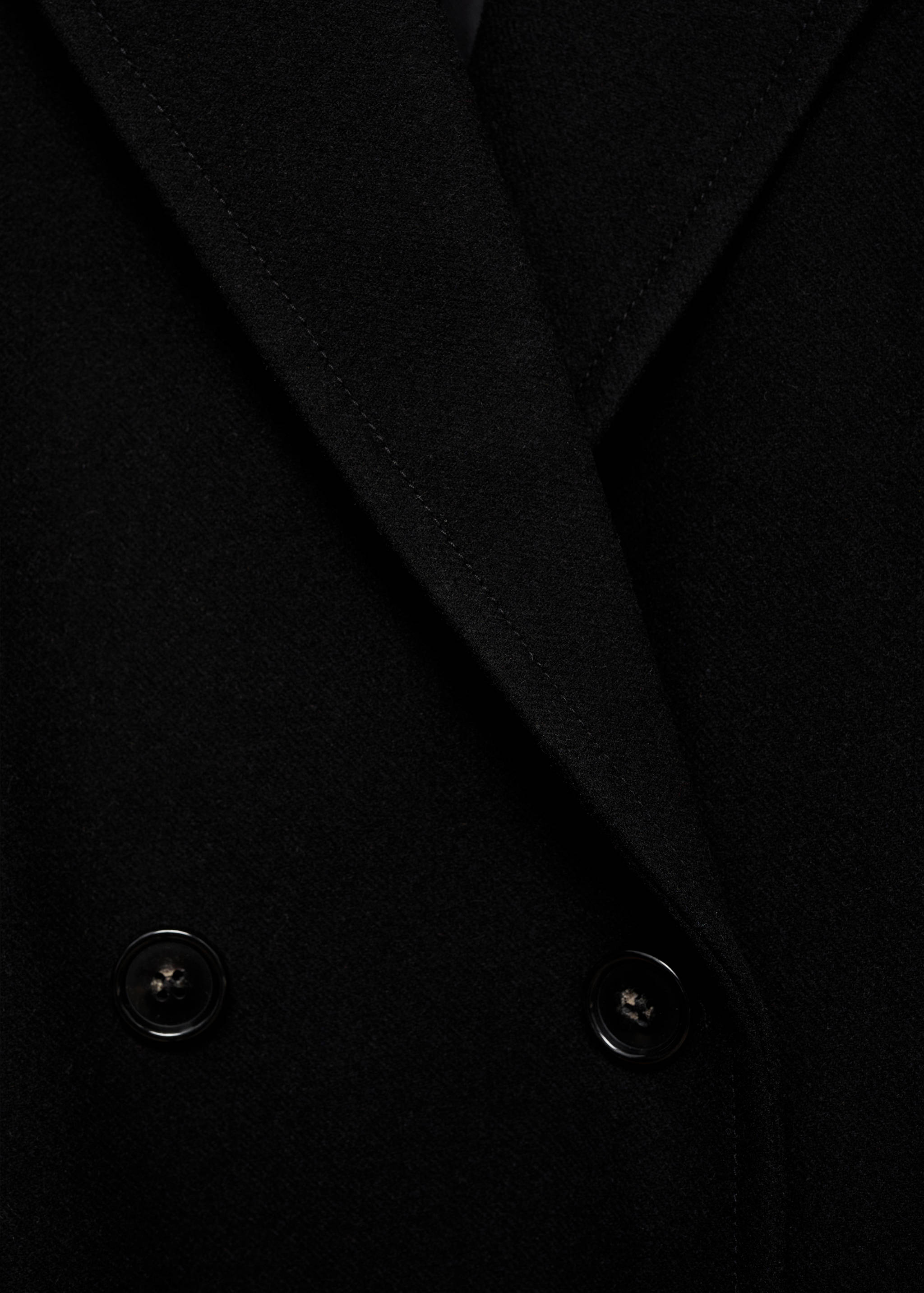 Double-breasted wool coat - Details of the article 8