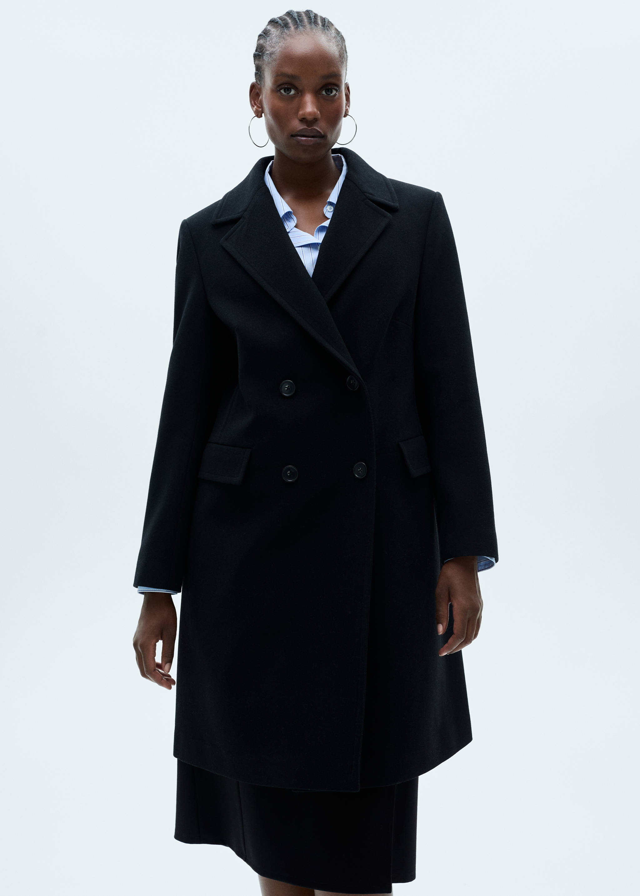 Double-breasted wool coat - Details of the article 5