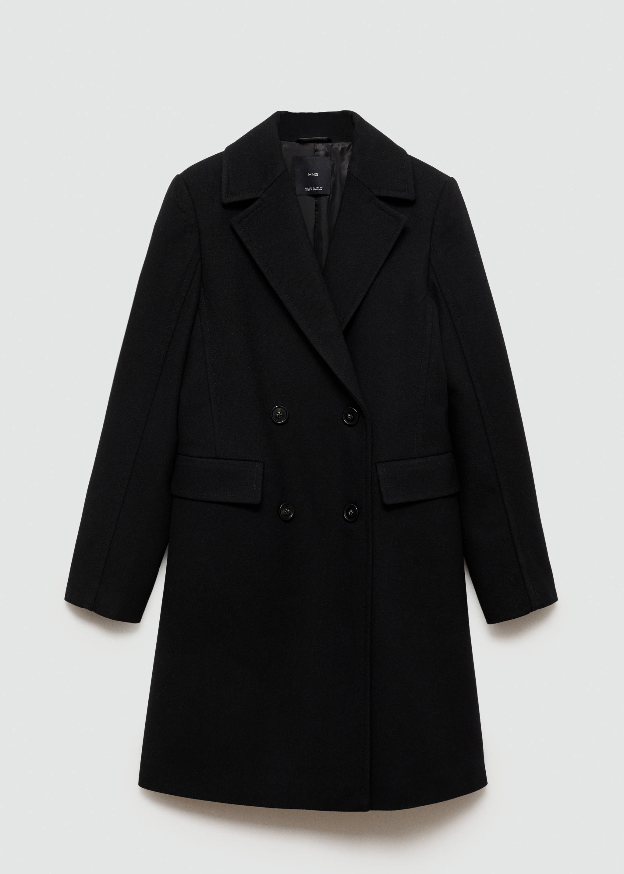 Double-breasted wool coat - Article without model