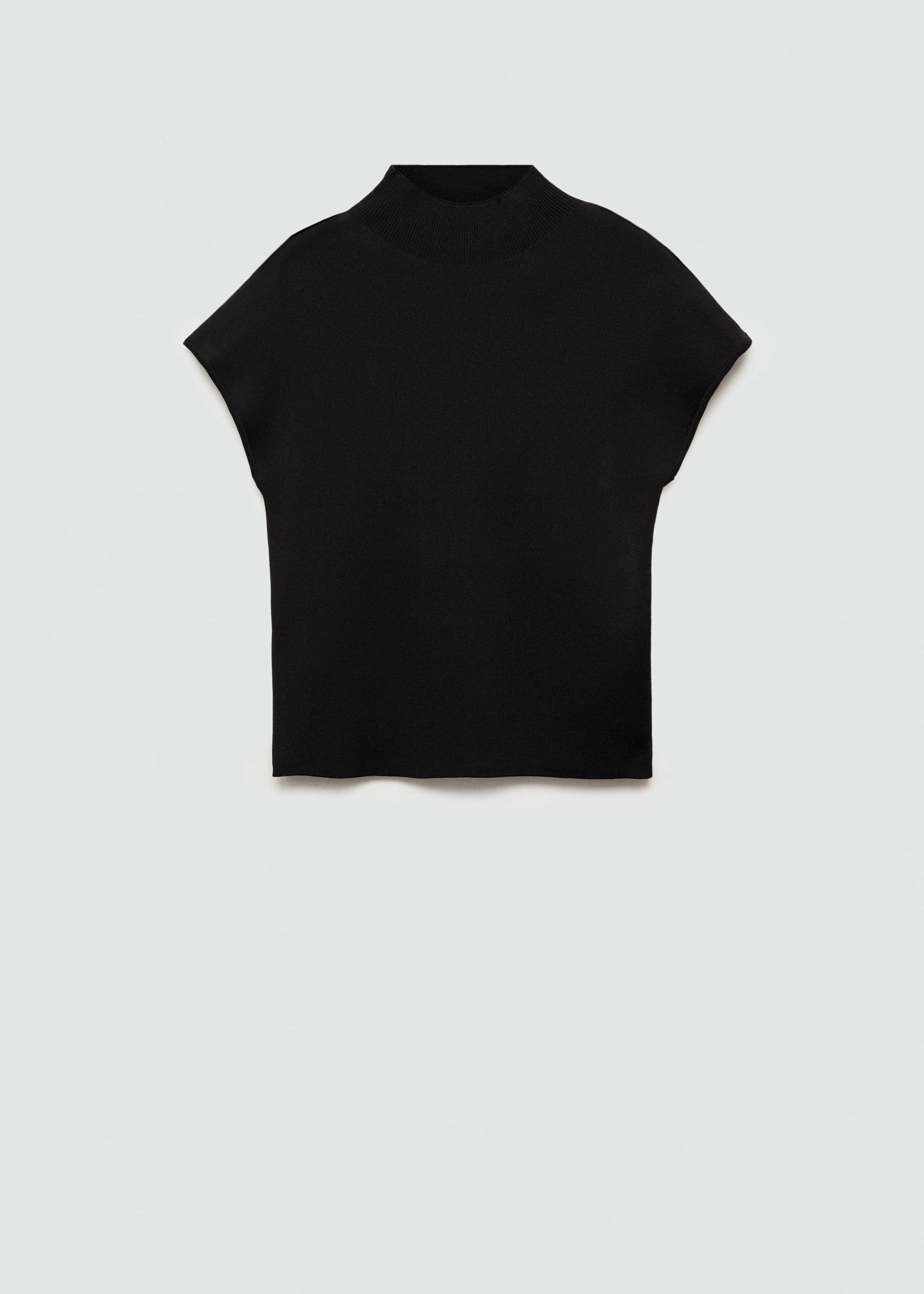Perkins-neck short-sleeved sweater - Article without model