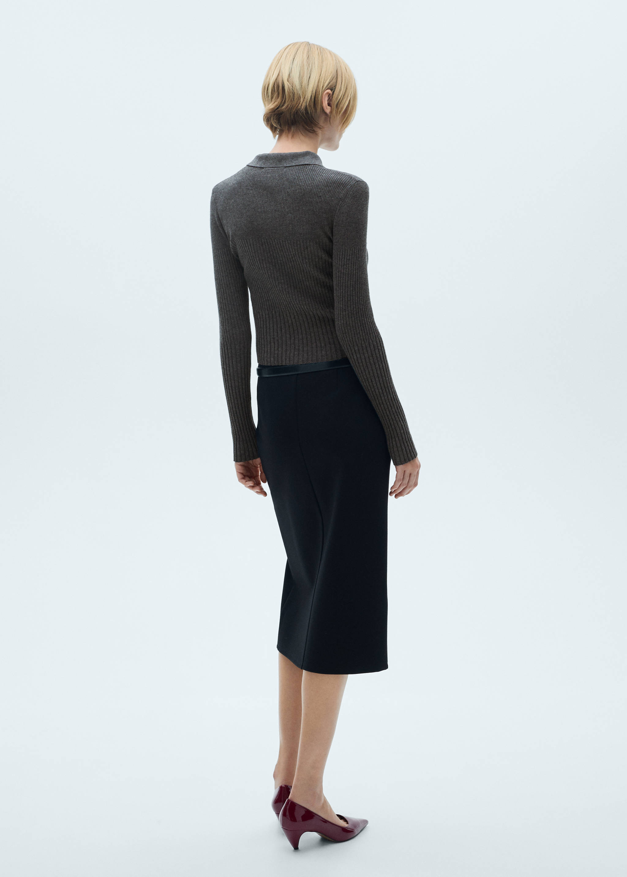 Pull-over avec boutons décoratifs - Verso de l’article