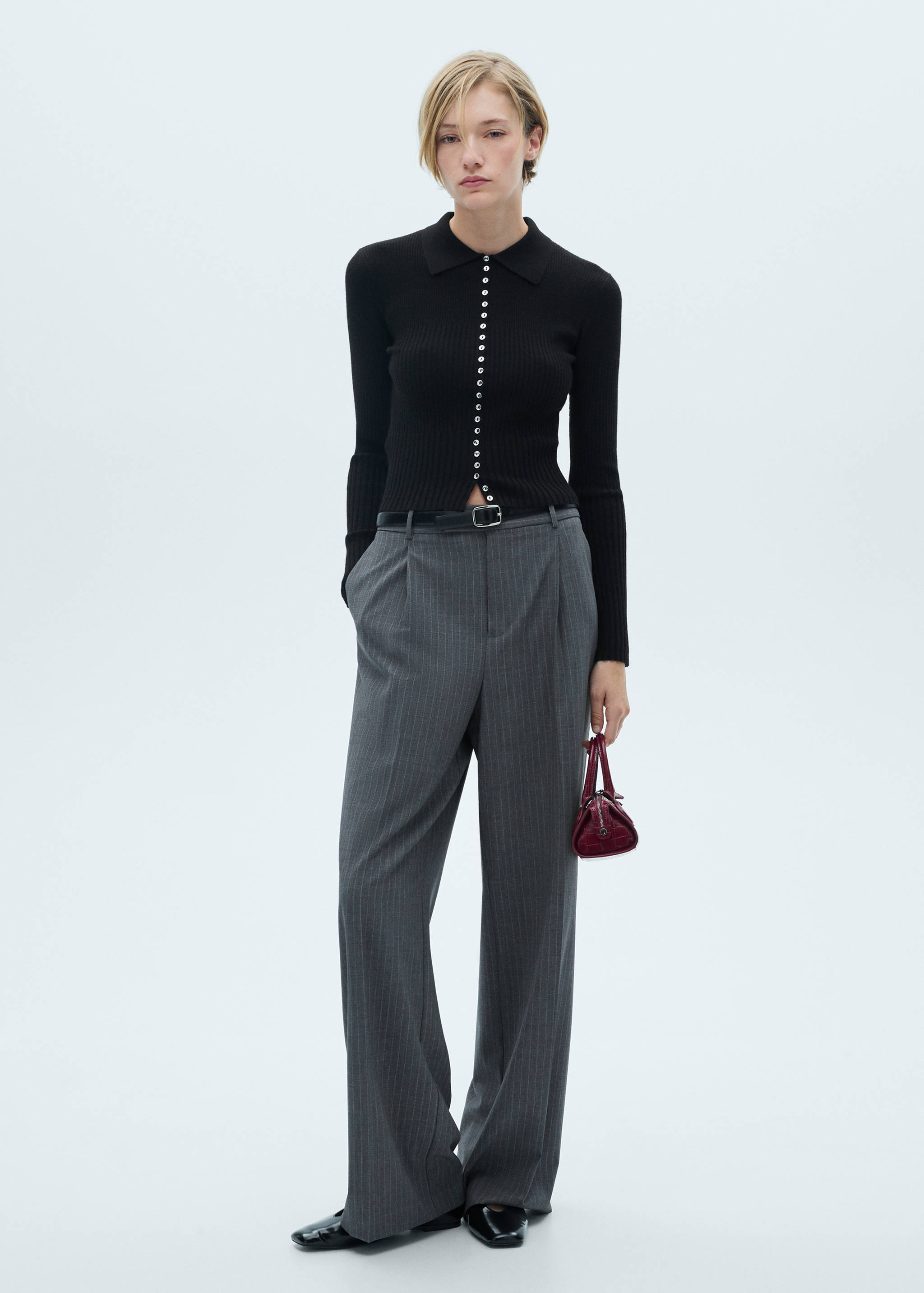 Pull-over avec boutons décoratifs - Plan général