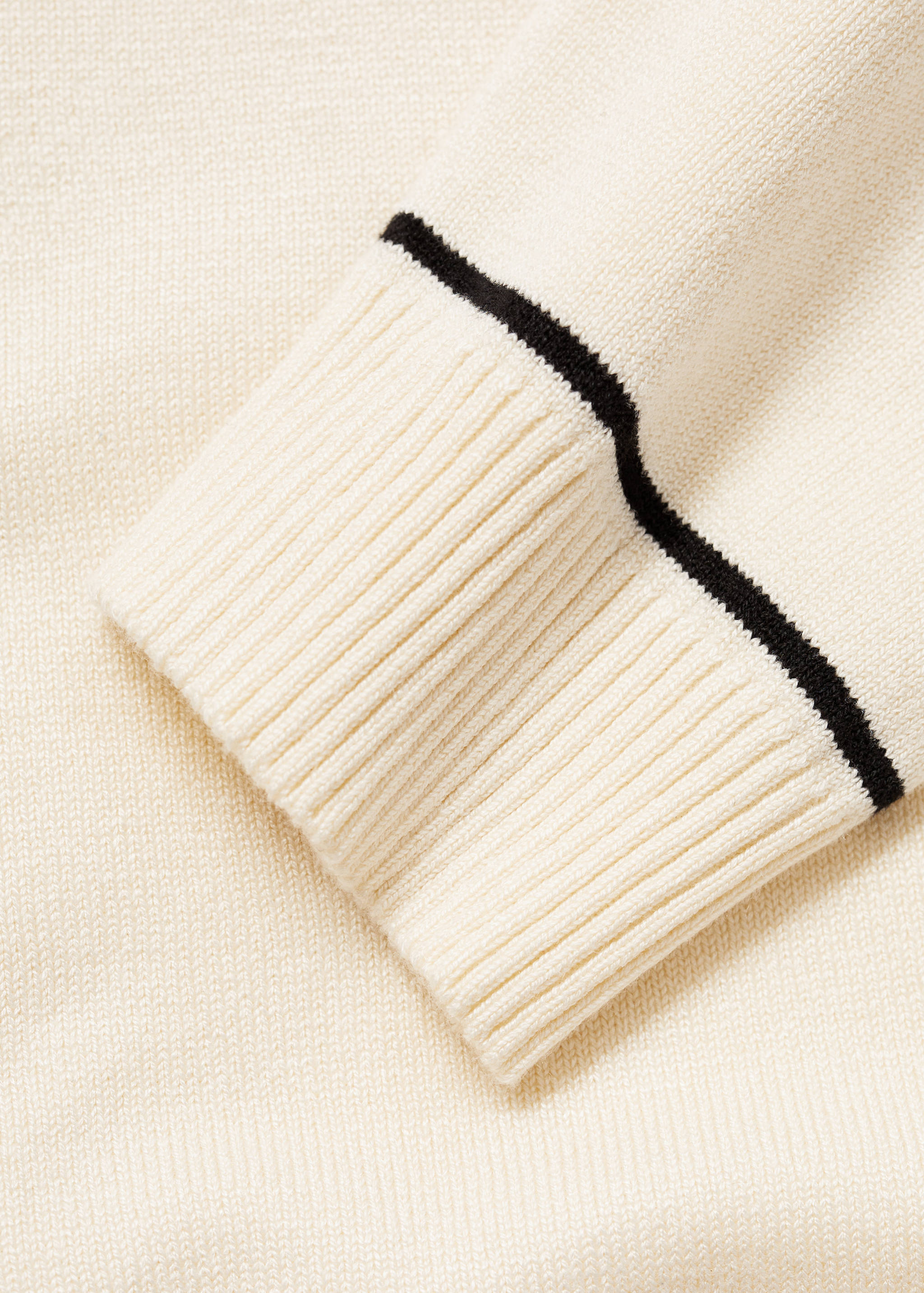 Knitted polo-neck sweater - Details of the article 0
