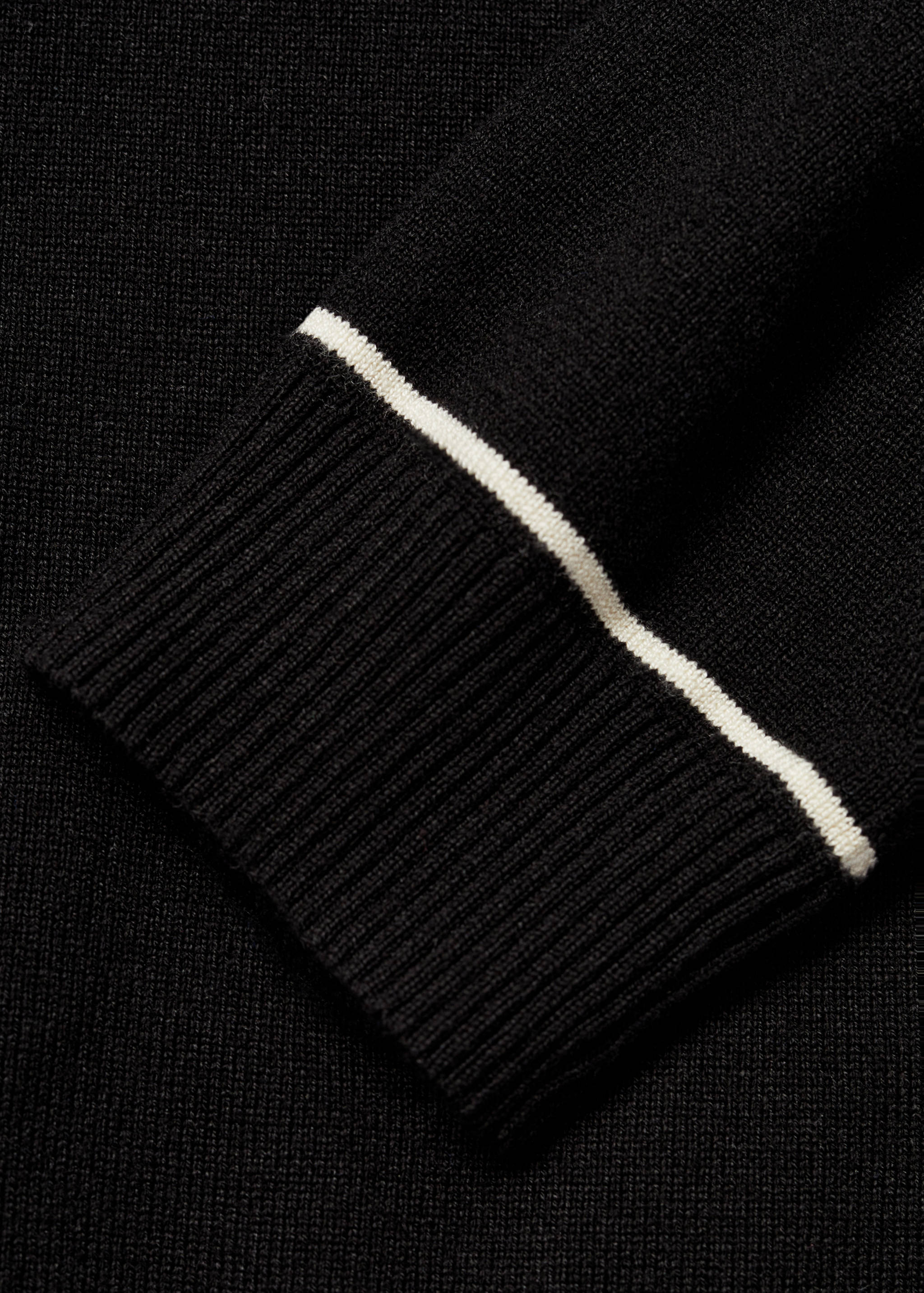 Knitted polo-neck sweater - Details of the article 0