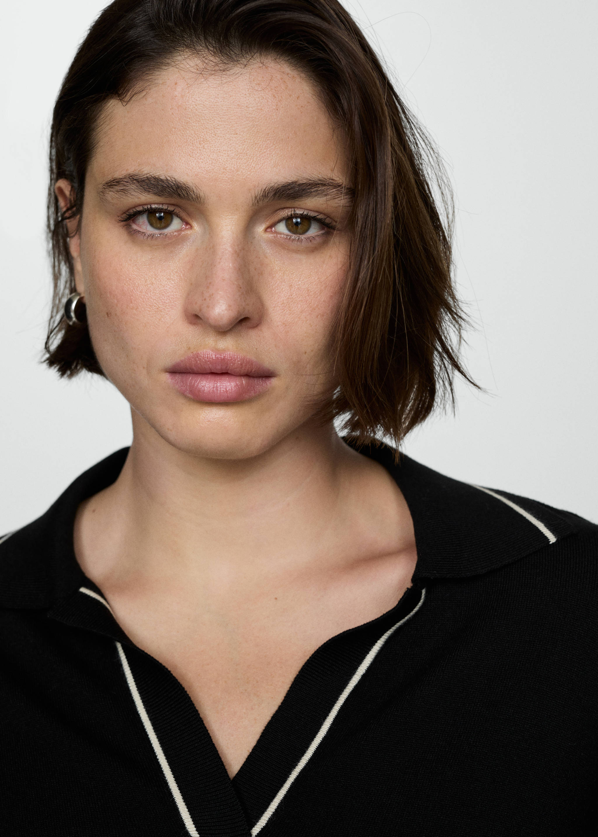 Knitted polo-neck sweater - Details of the article 4