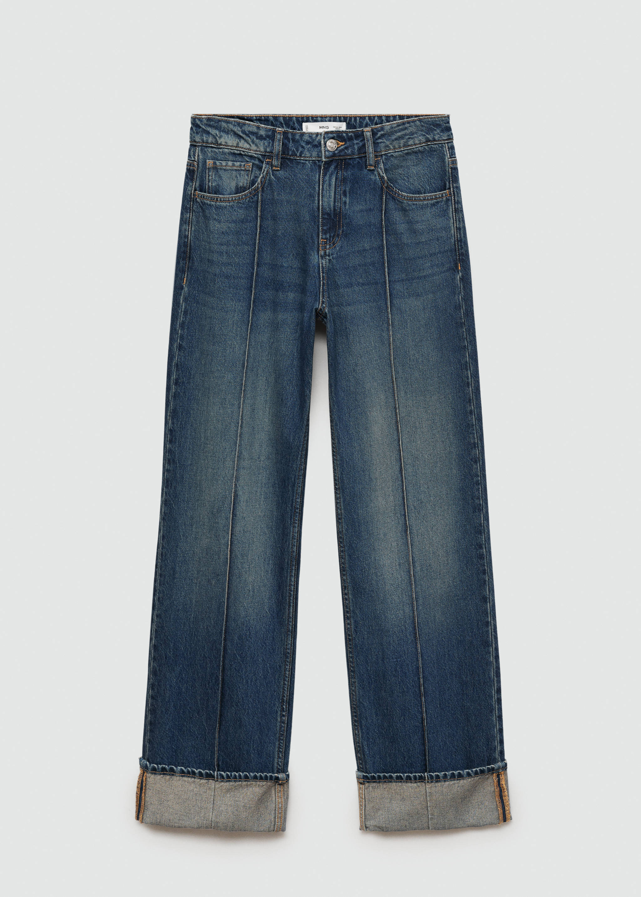 High waist straight jeans - Article without model
