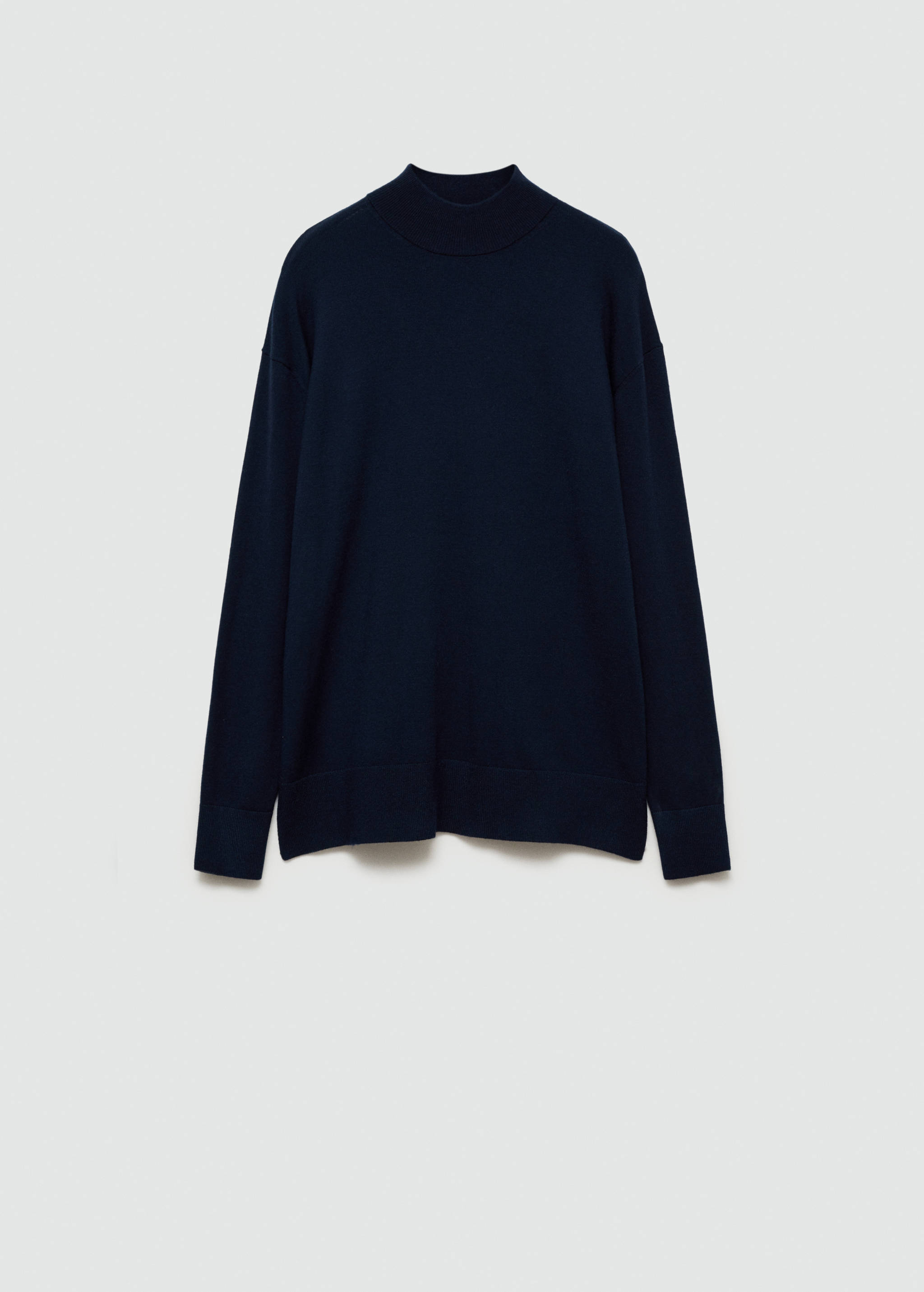 Knitted sweater with perkins neck - Article without model