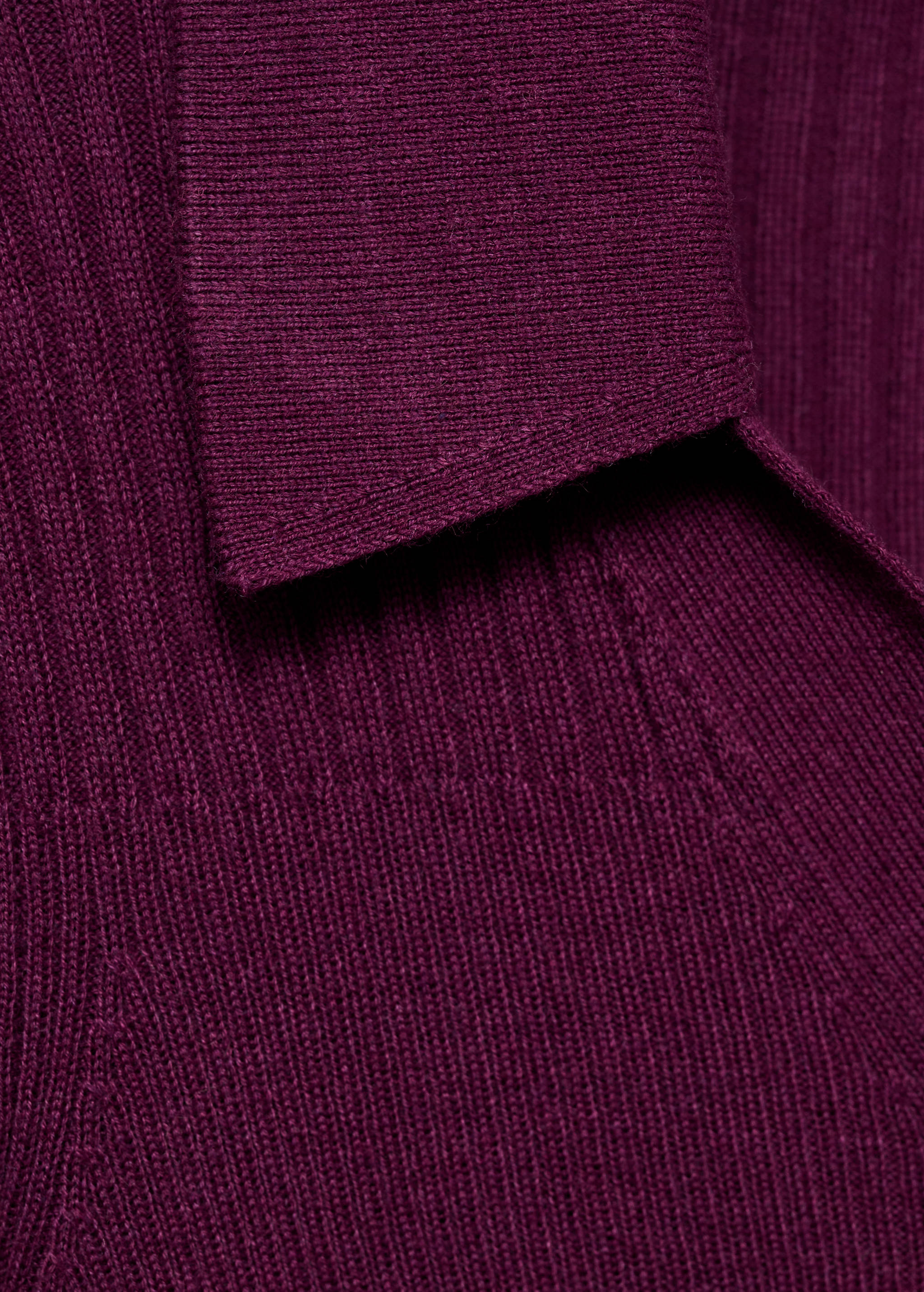 Ribbed sweater with buttons - Details of the article 0