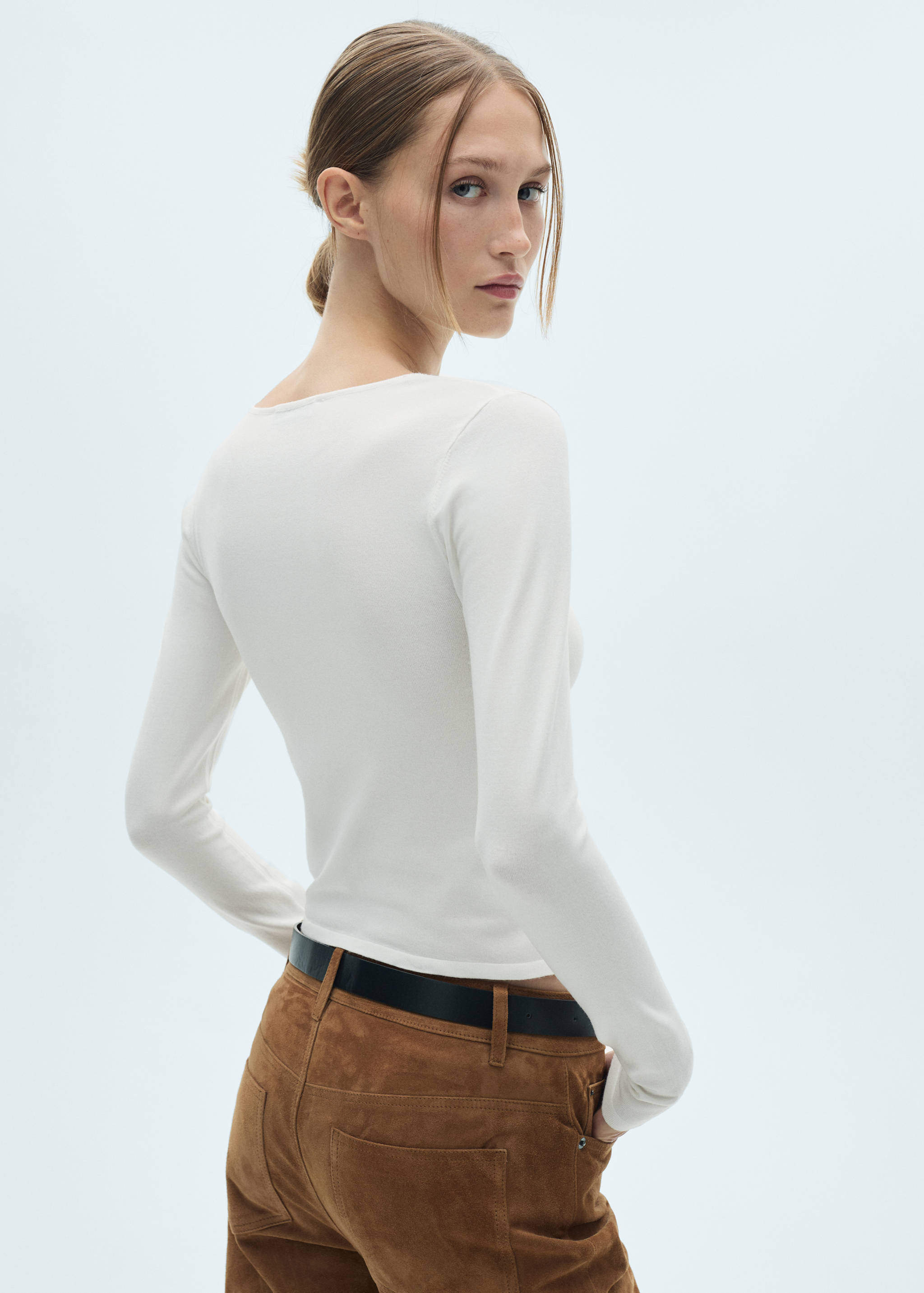 T-shirt jaspé - Verso de l’article