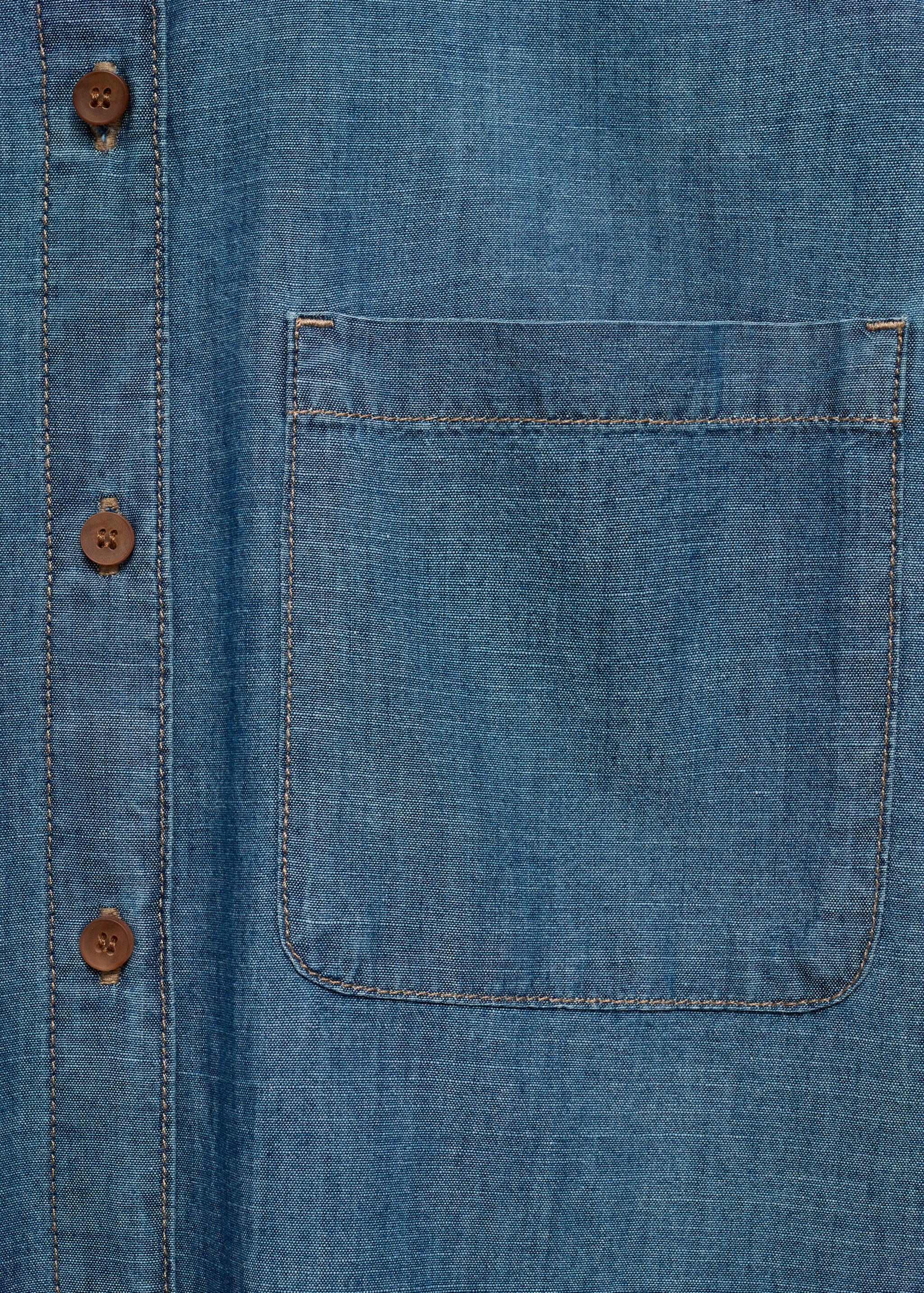 Pocket denim shirt - Details of the article 0