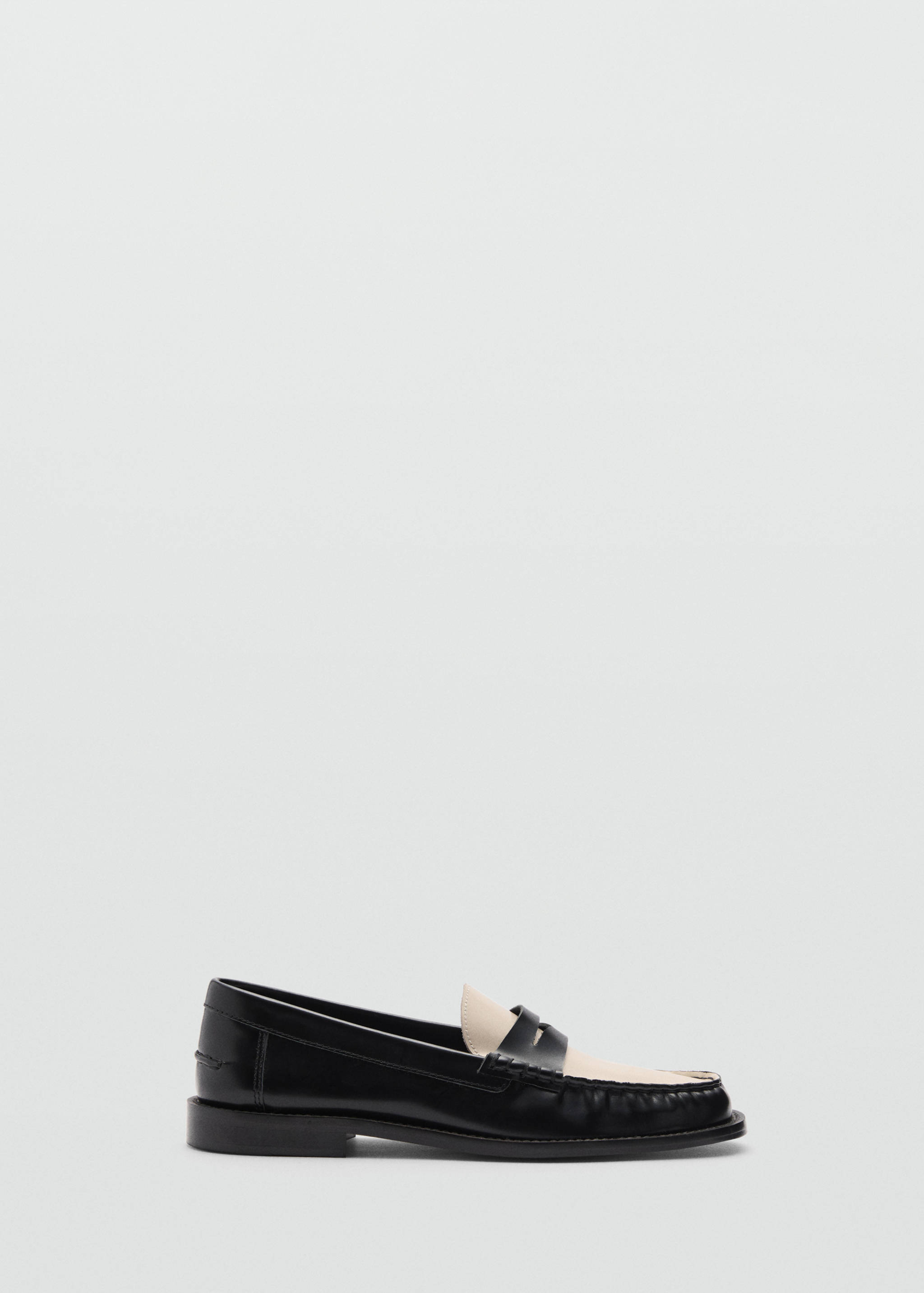 Two-tone leather loafers - Article without model