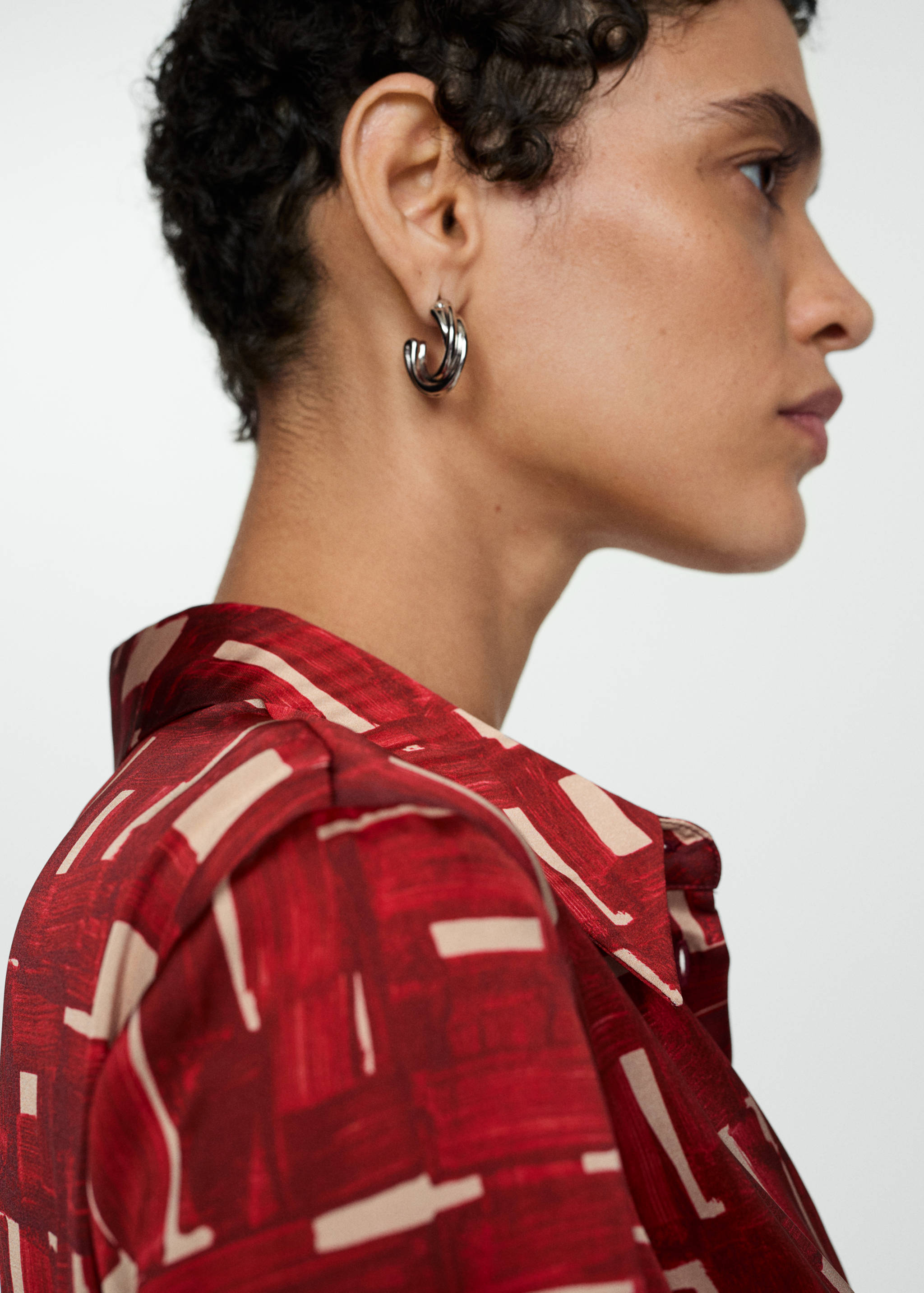 Printed shirt dress - Details of the article 1