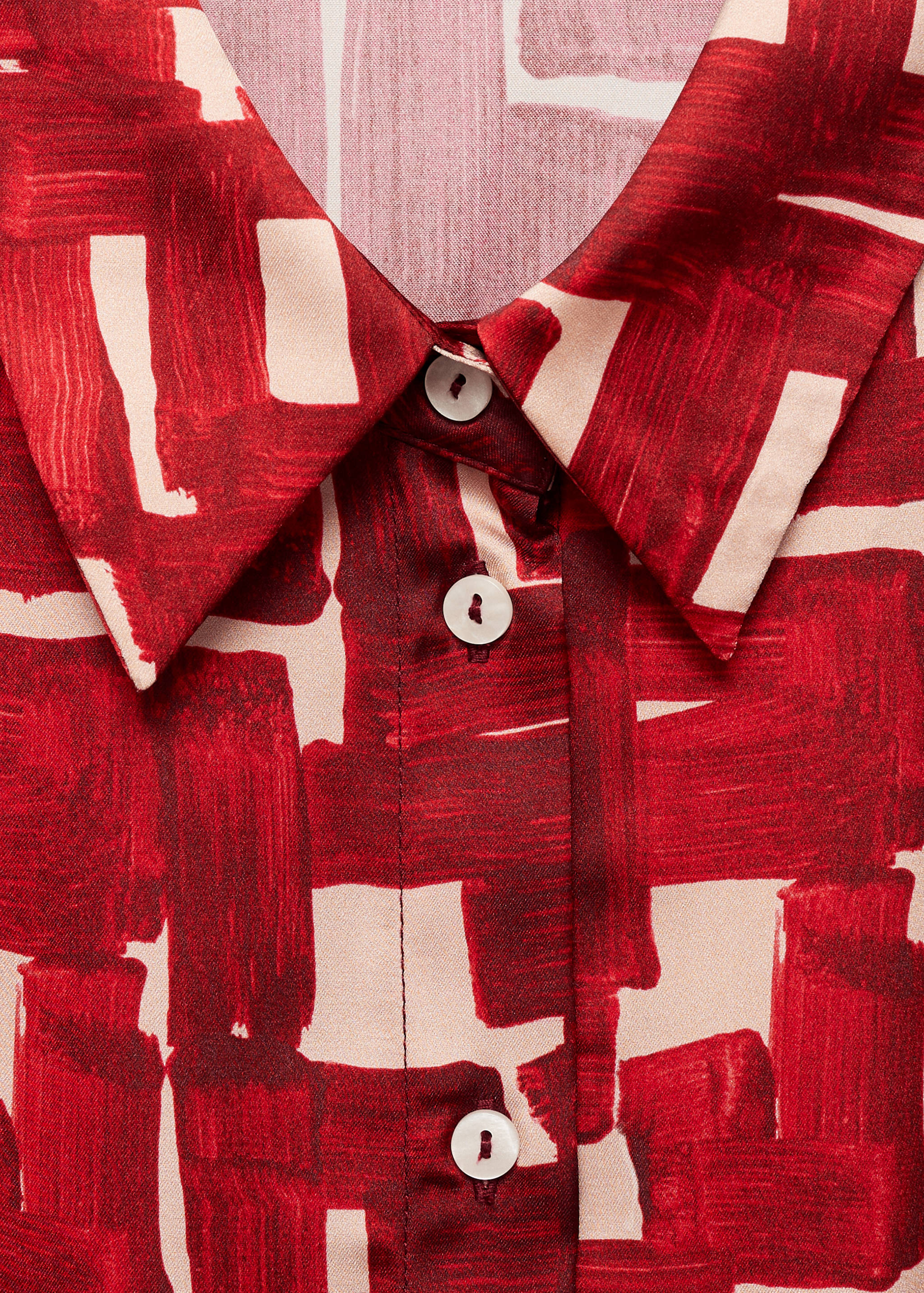 Printed shirt dress - Details of the article 8