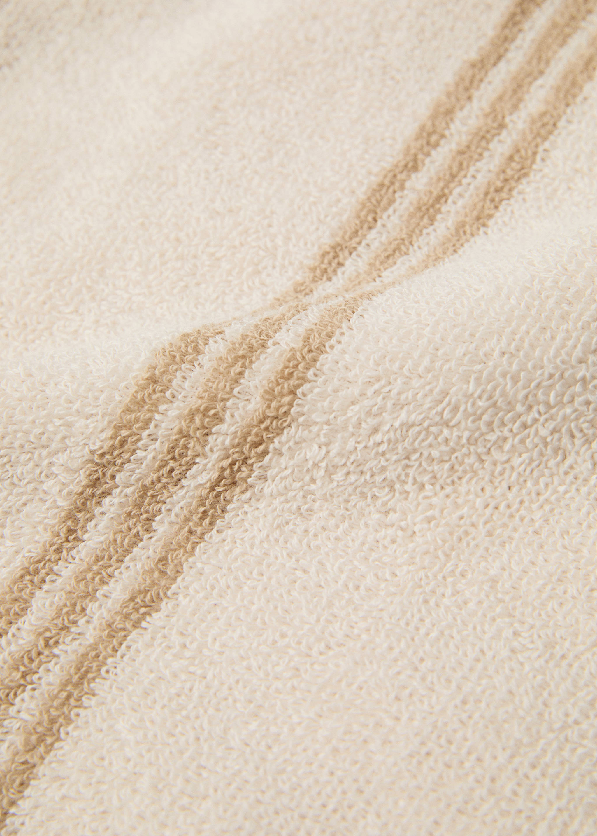 Badetuch aus 100 % Baumwolle mit Streifenmuster 90 x 150 cm - Detail des Artikels 3