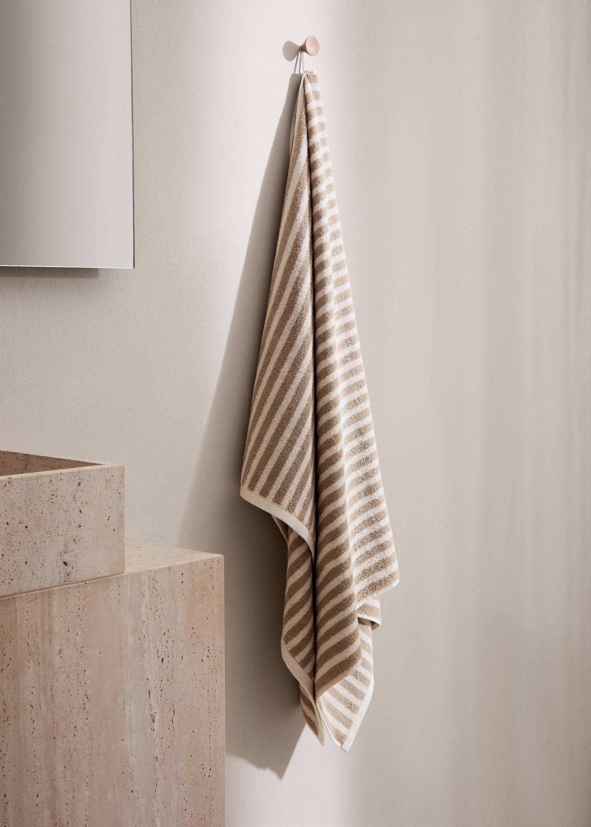 100% cotton striped design hand towel 90x150cm - General plane
