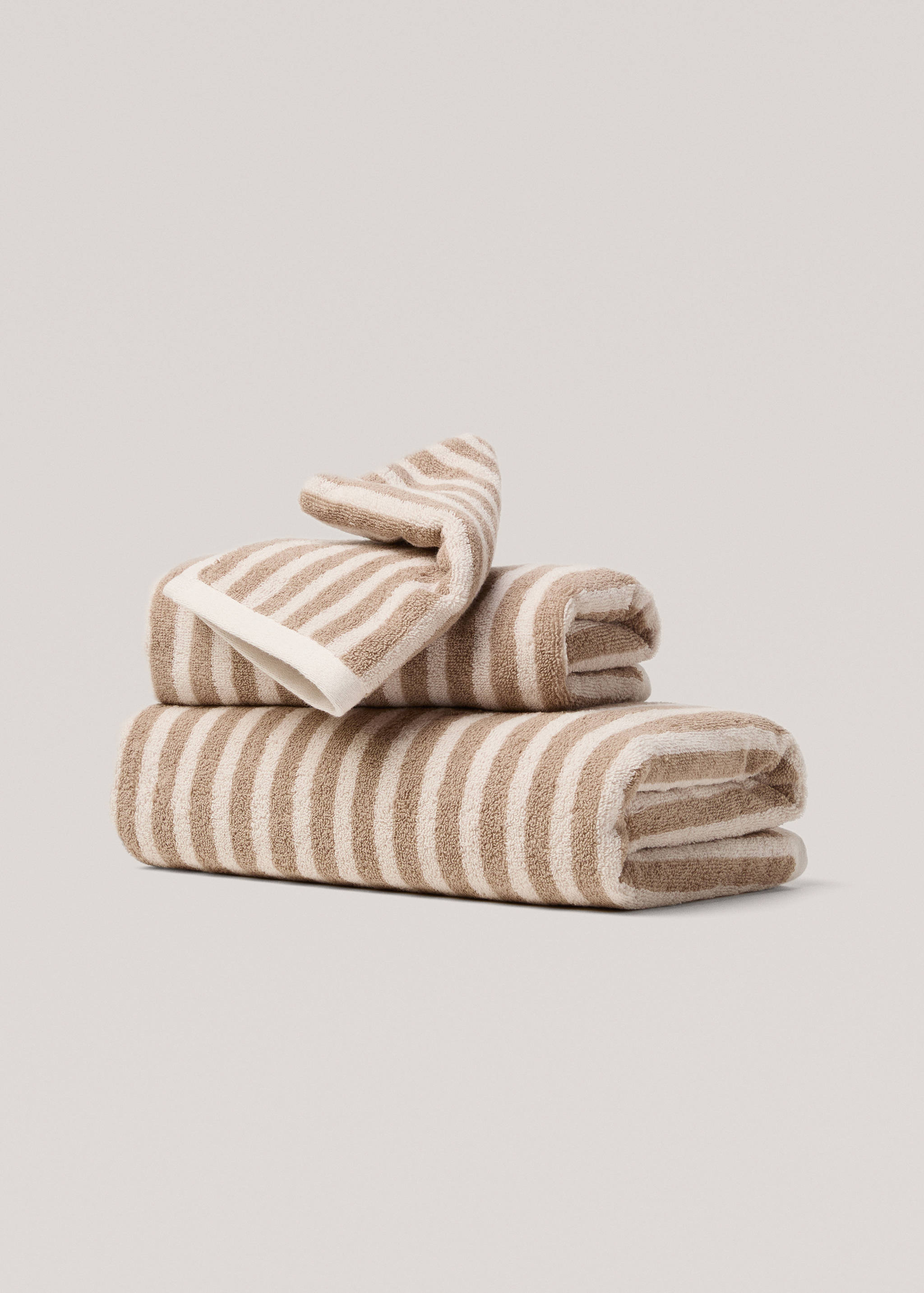 100% cotton striped design hand towel 90x150cm - Article without model