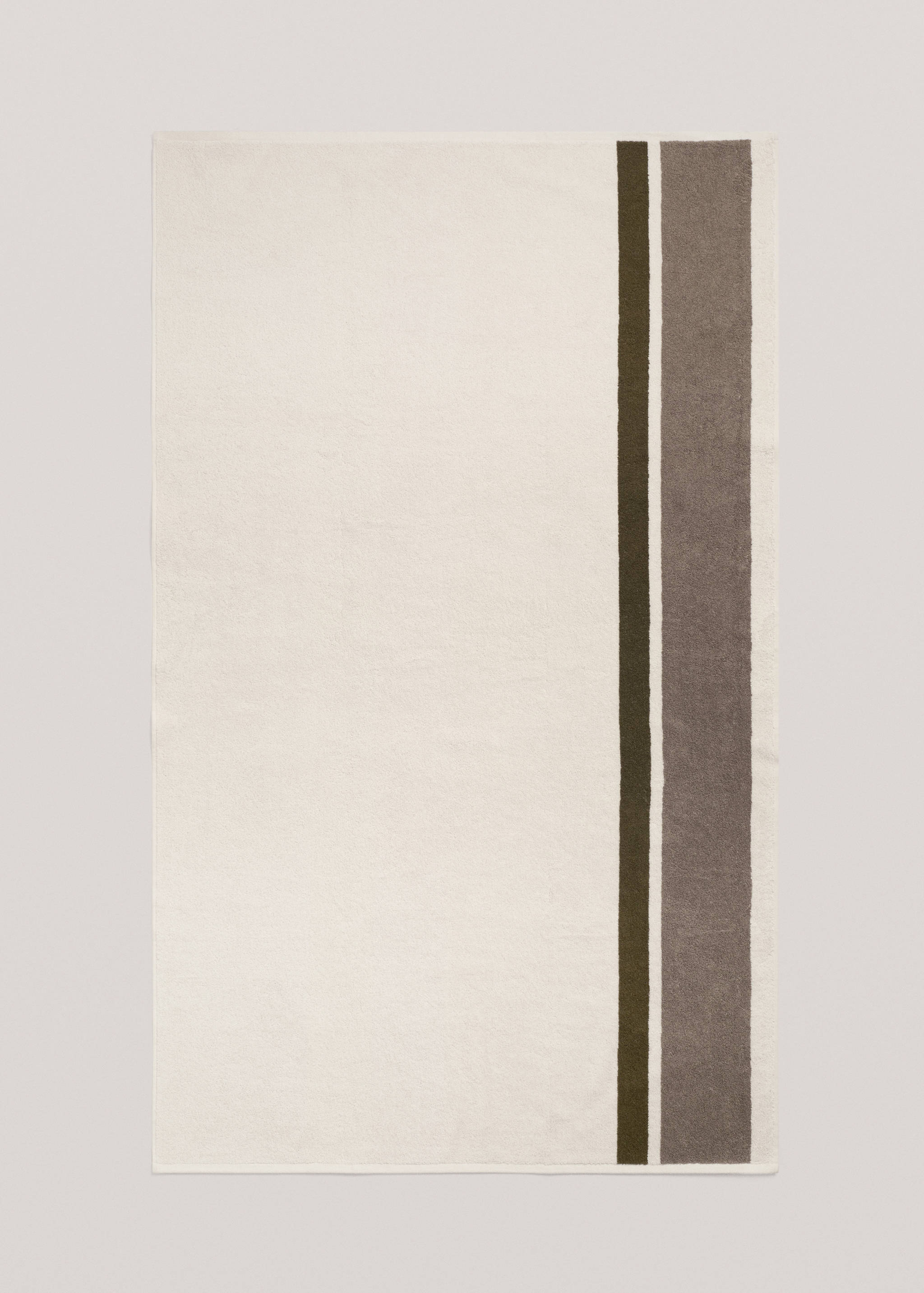 Striped 100% cotton bath towel 90x150cm - Details of the article 4
