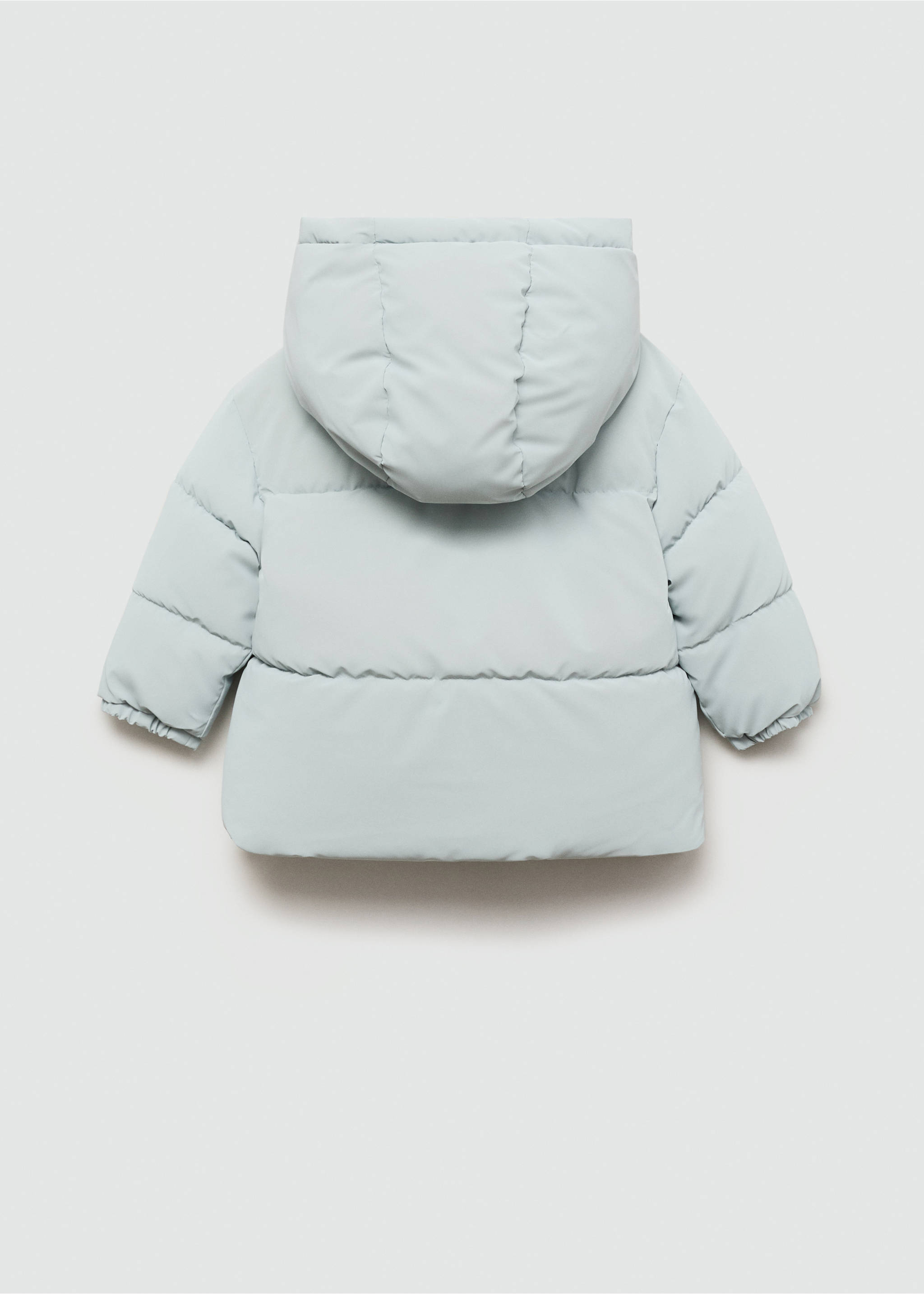 Fleece-lined quilted anorak - Reverse of the article, Sky Blue. Ref: 77015968-00.