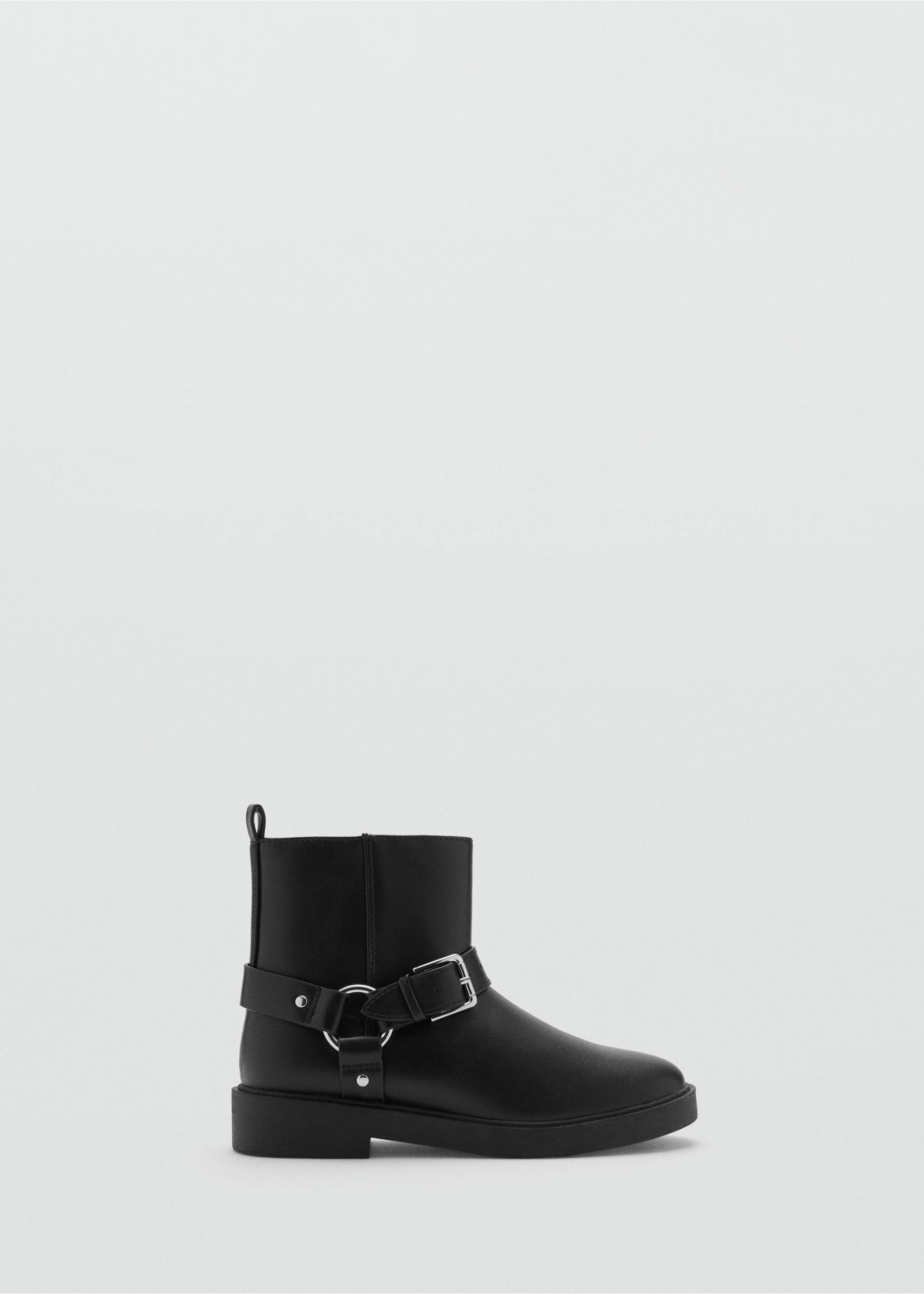 Bottines à boucle - Article sans modèle, Noir. Ref: 77015970-00.