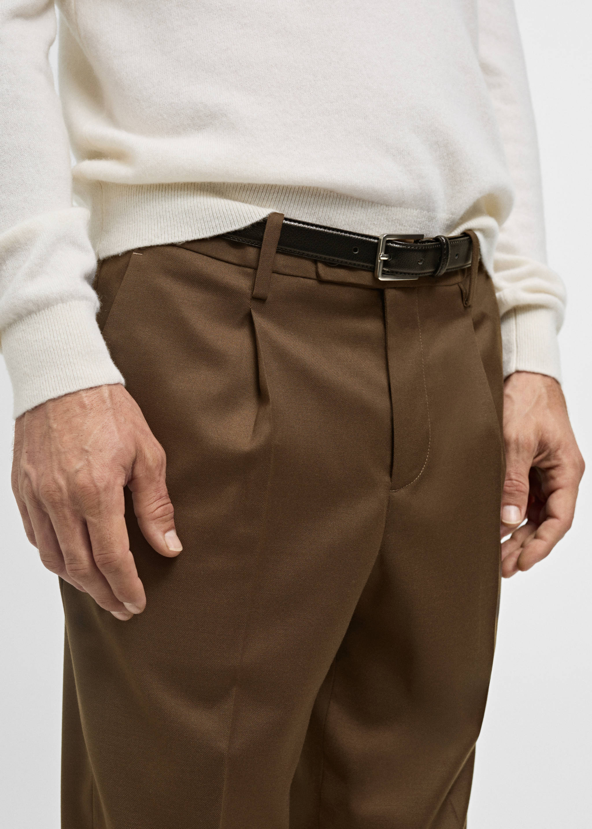Slim-fit suit pants - Details of the article 1