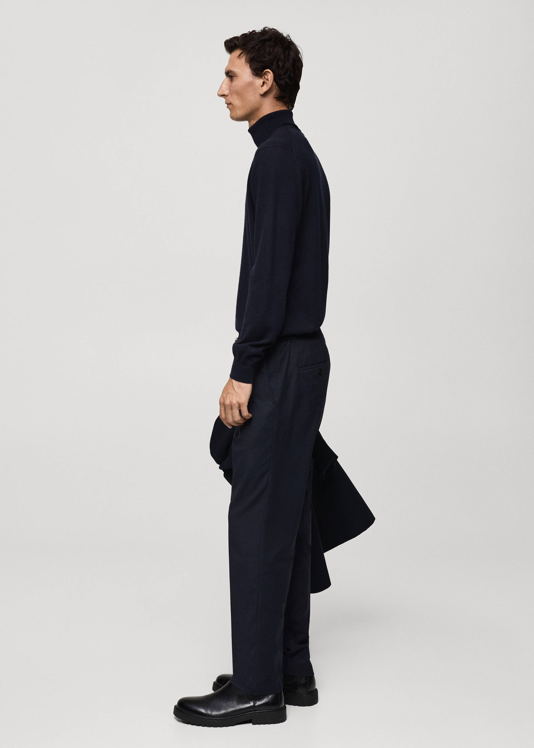 Jersey 100% lana merino cuello alto - Detalle del artículo 6