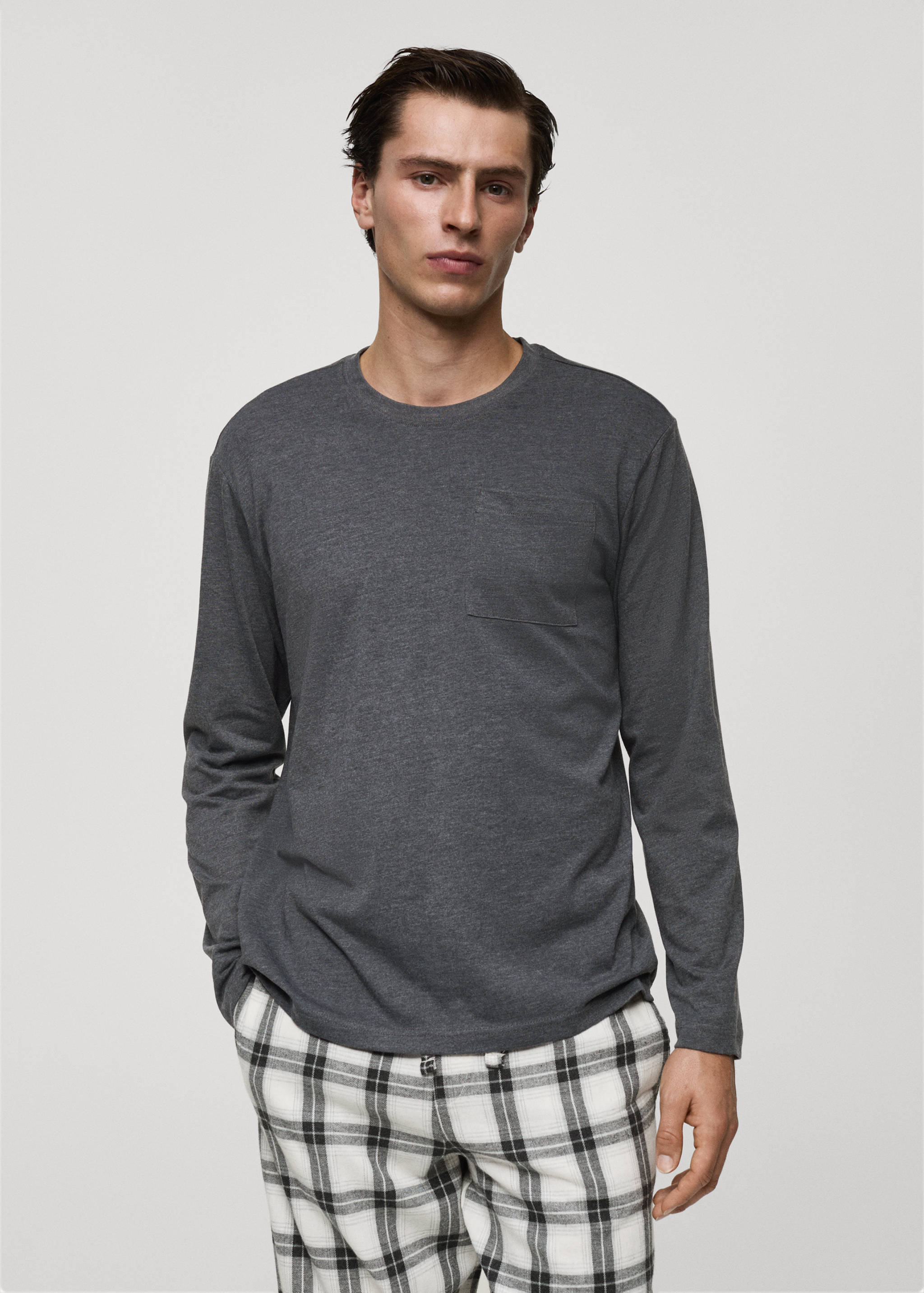 100% cotton check pyjama set - Medium plane