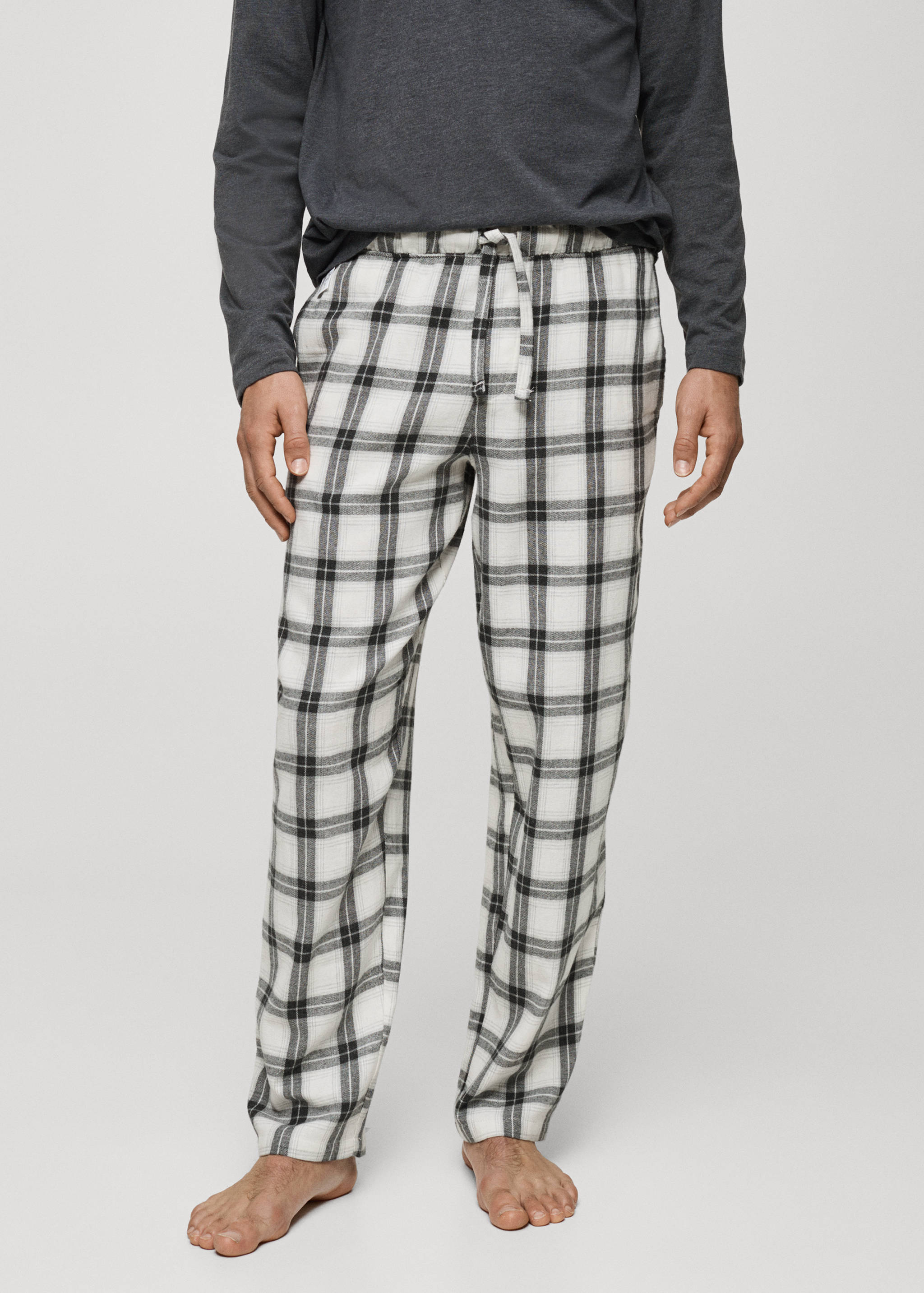 100% cotton check pyjama set - Details of the article 1