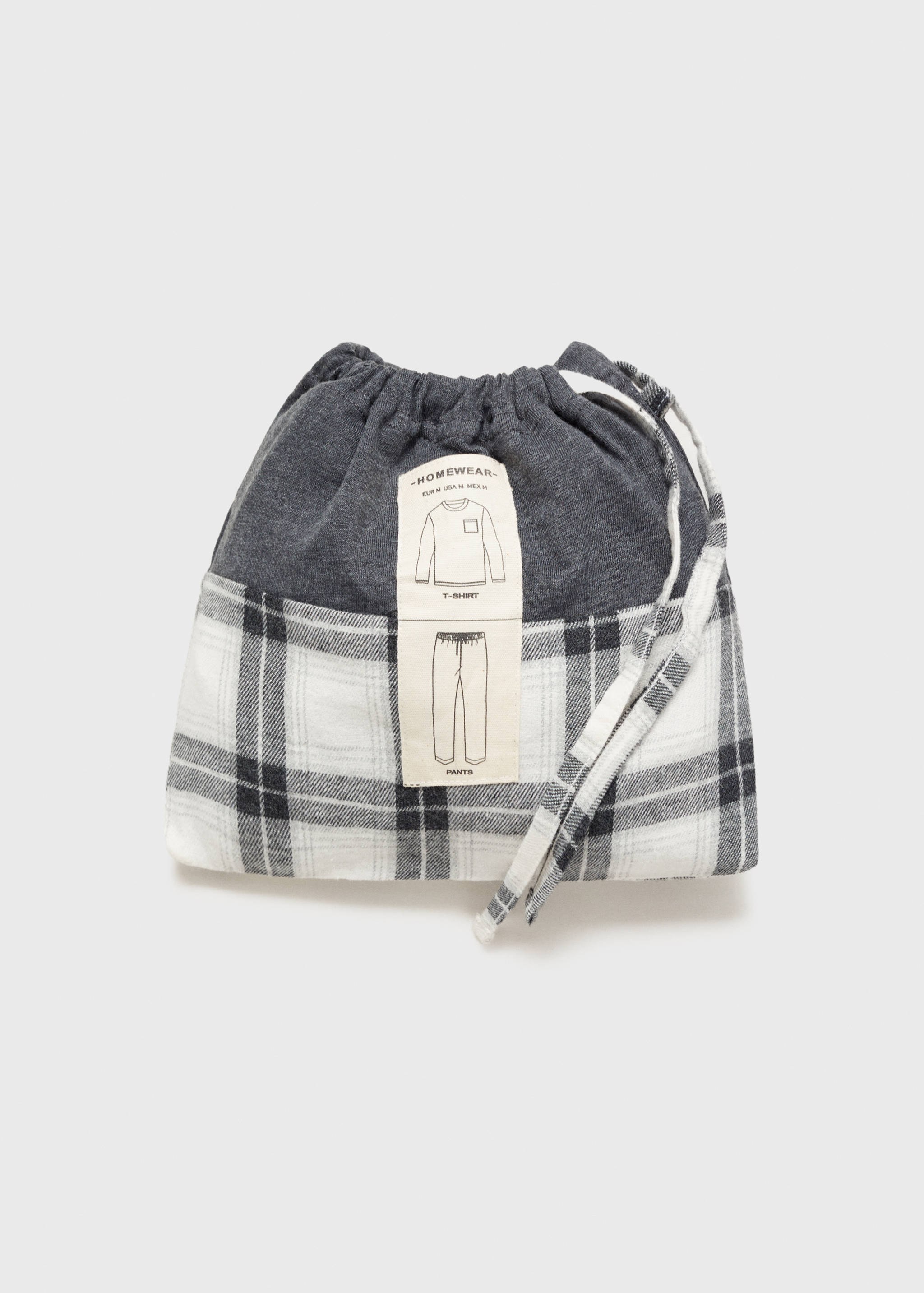 100% cotton check pyjama set - Details of the article 8