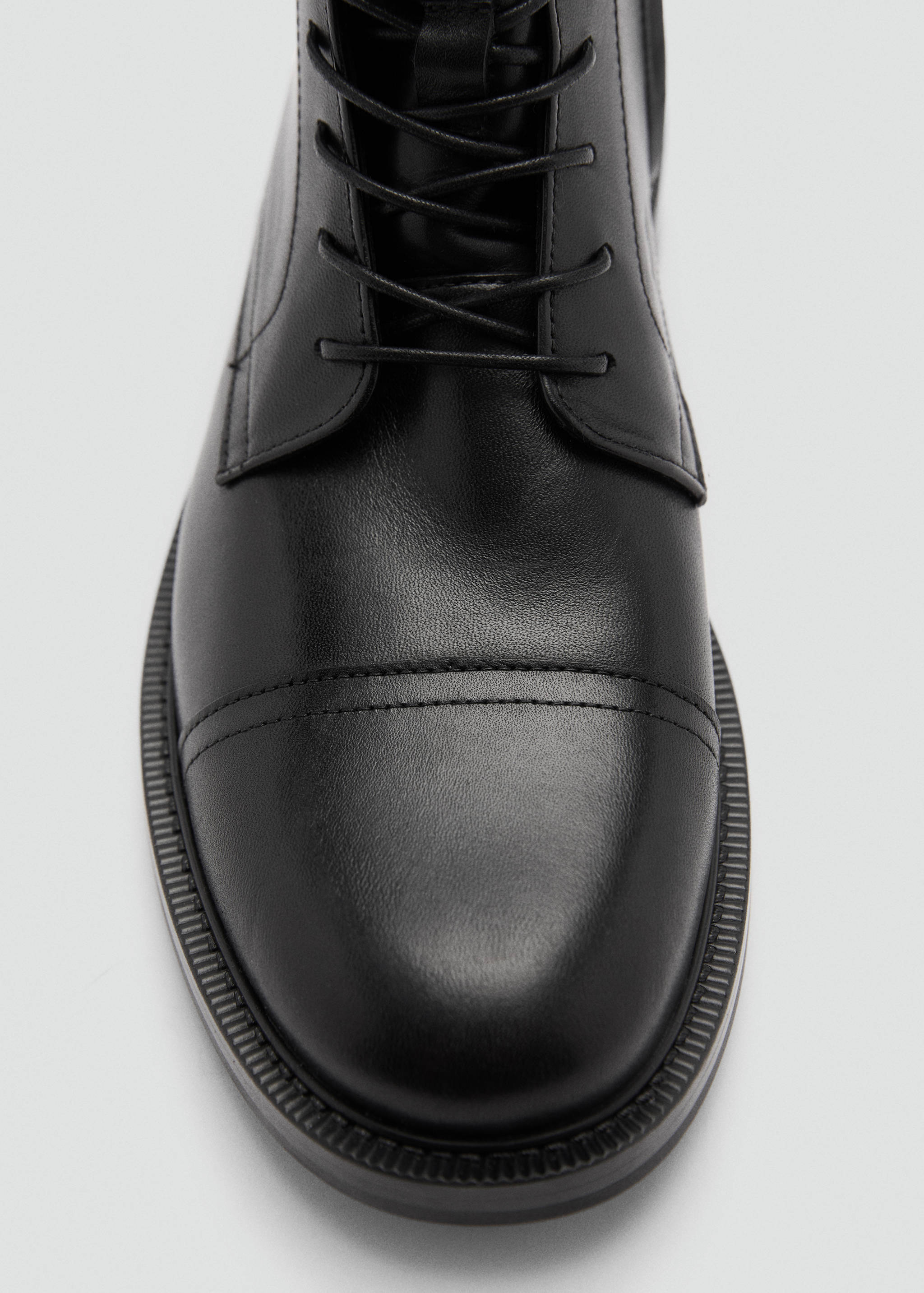 Кожаные ботинки со шнурками - Деталь изделия 3