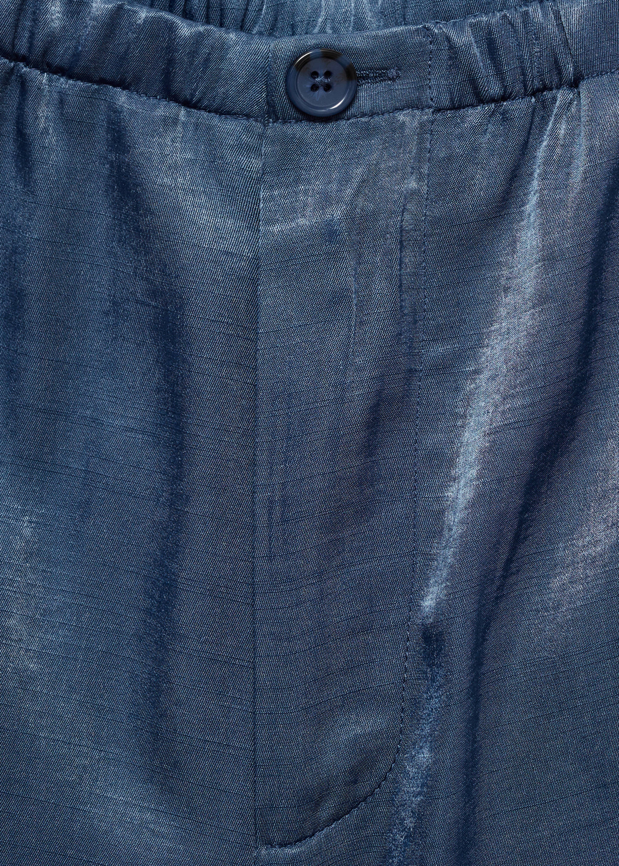 Satin crop trousers - Details of the article 8