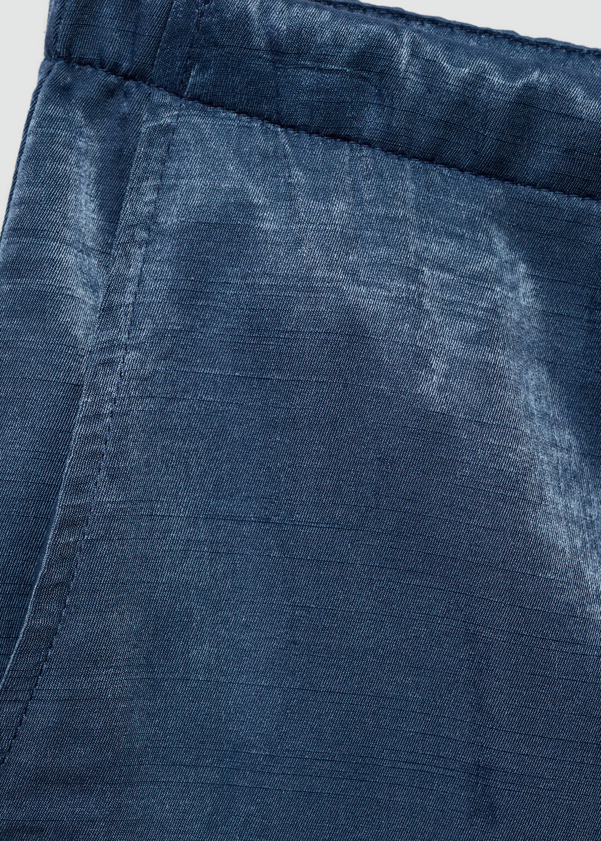 Satin crop trousers - Details of the article 0