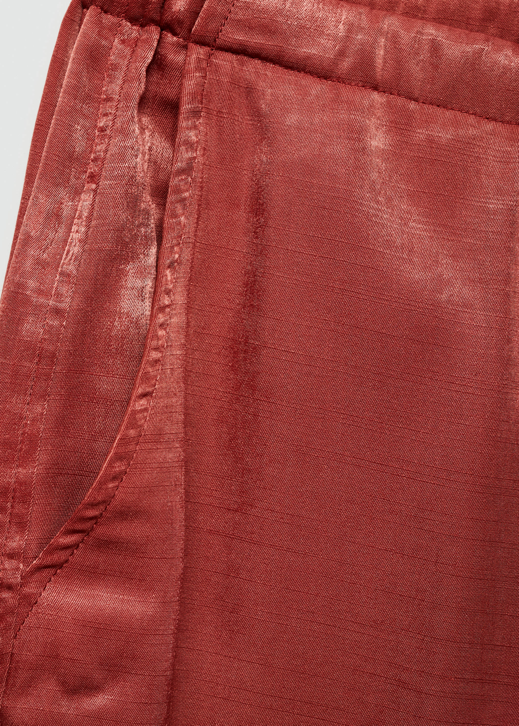 Satin crop trousers - Details of the article 0
