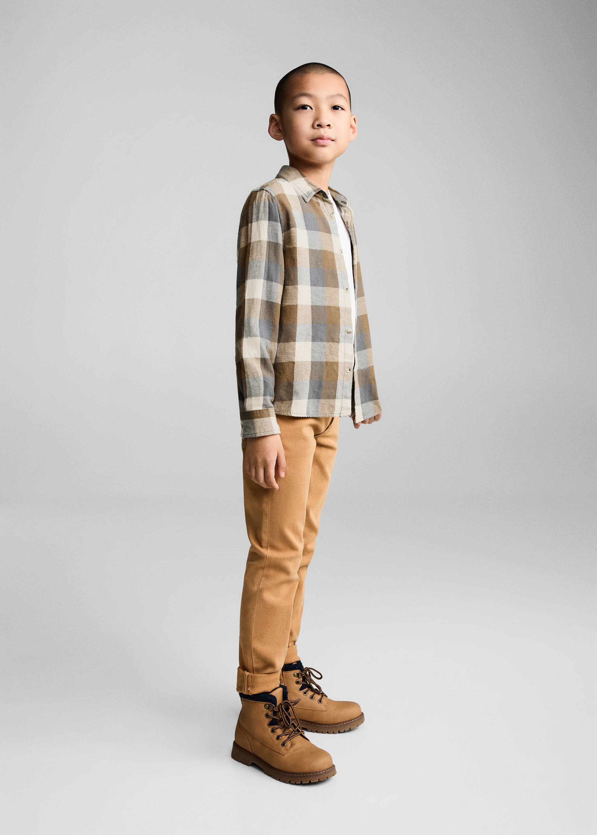 Chemise à carreaux en coton - Plan général