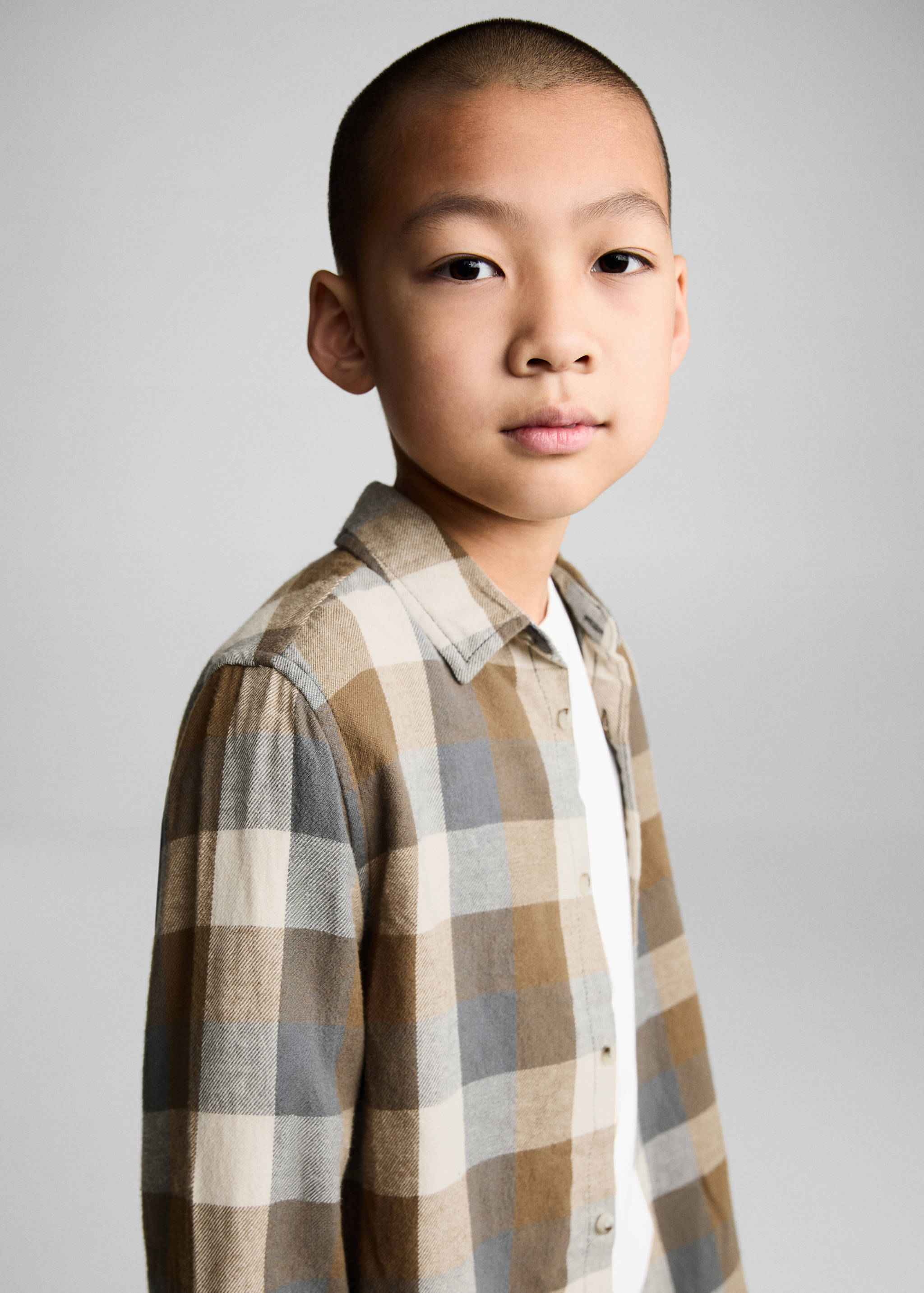 Chemise à carreaux en coton - Détail de l'article 1