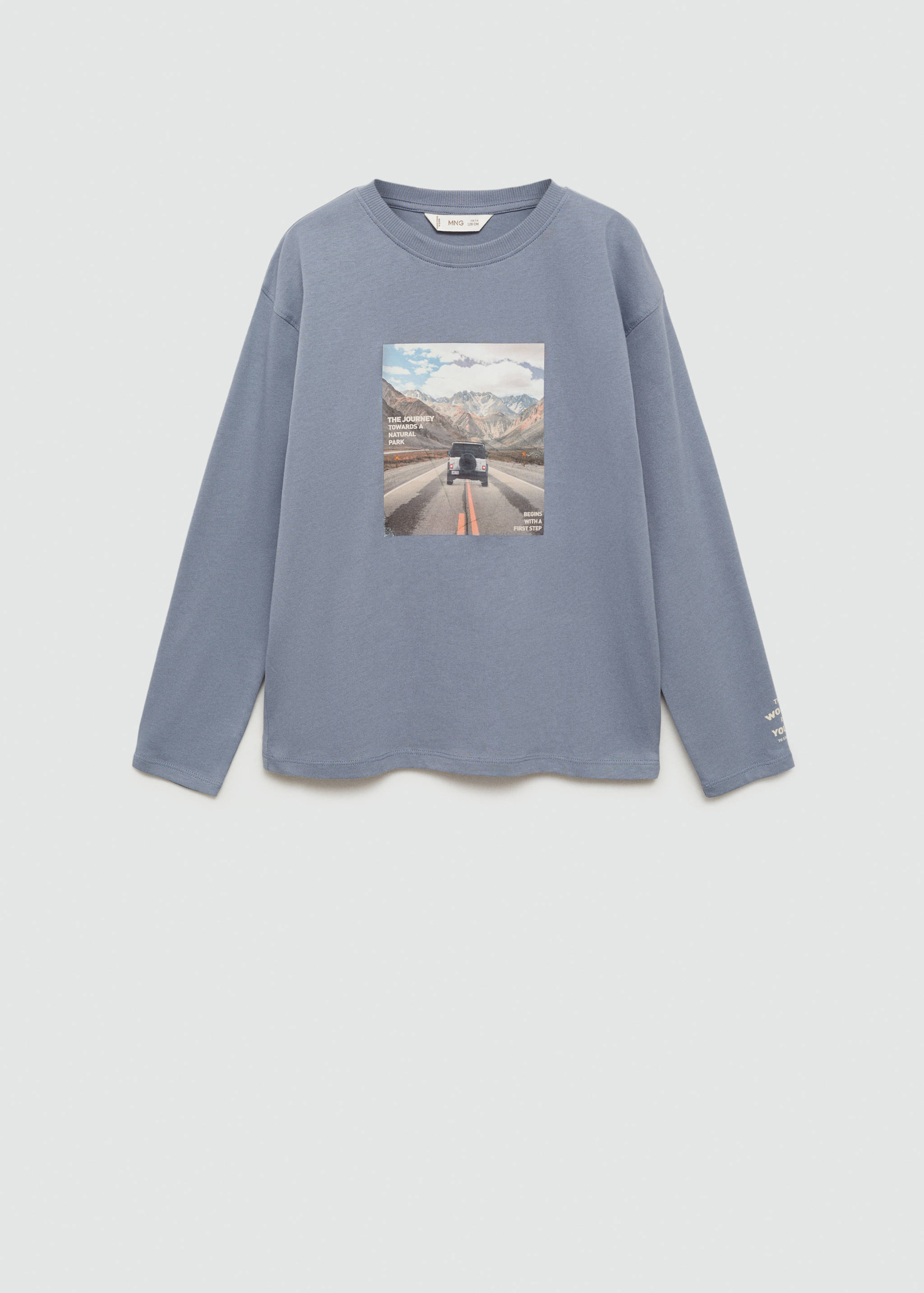 Printed cotton-blend T-shirt - Article without model