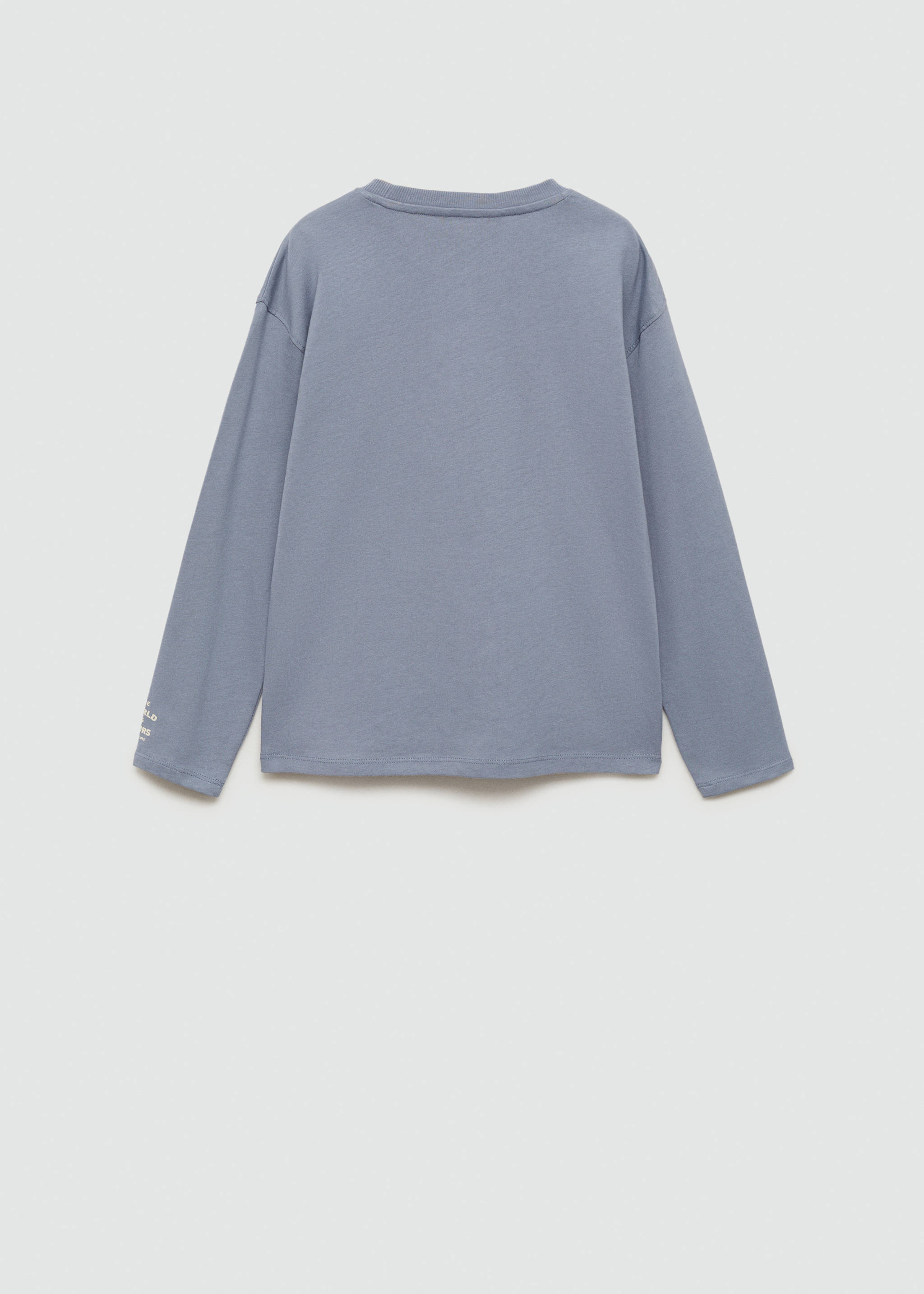 Printed cotton-blend T-shirt - Reverse of the article