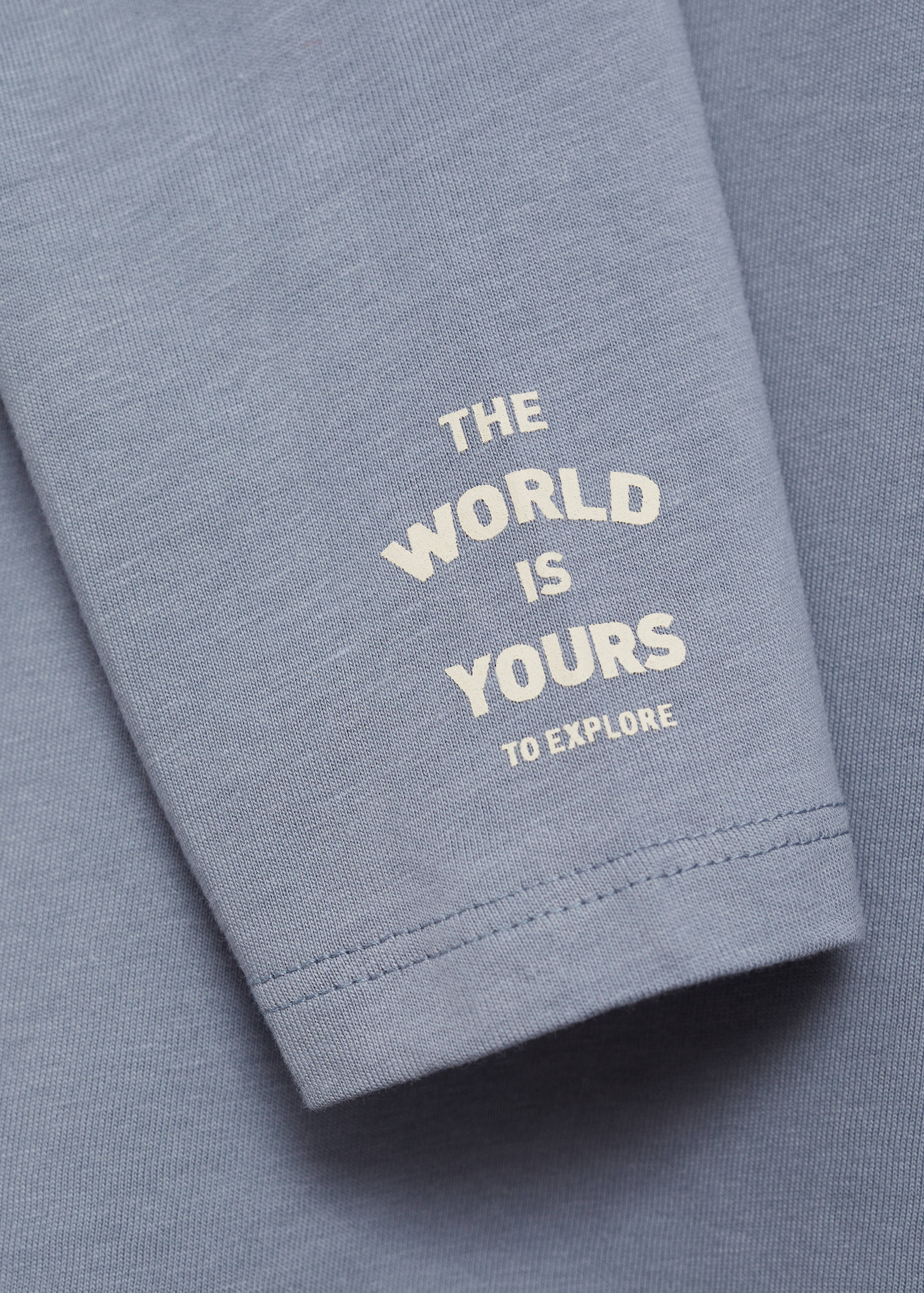 Printed cotton-blend T-shirt - Details of the article 0