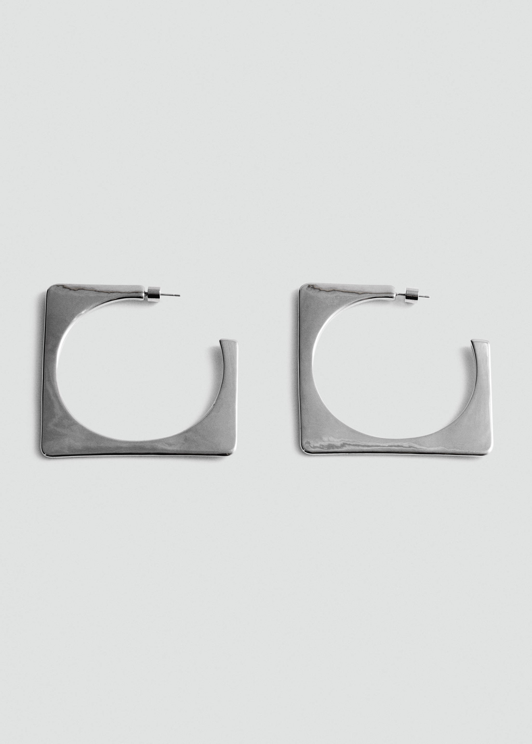 Square maxi-hoop earrings - Article without model
